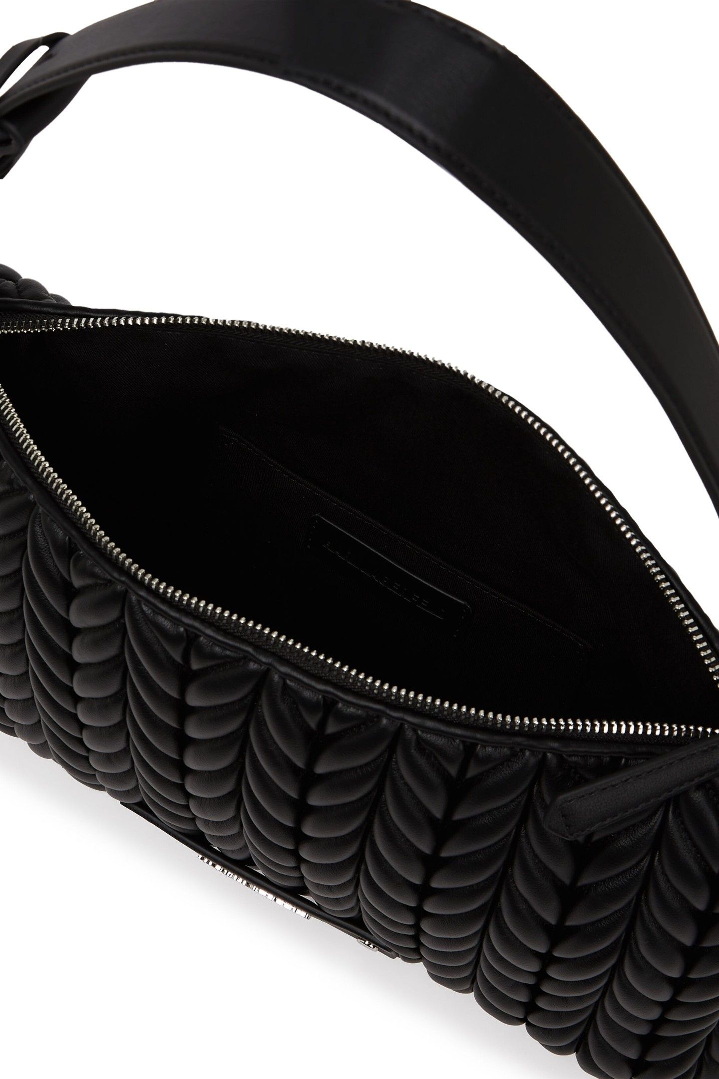 K/WEAVE MEDIUM SHOULDER BAG BLACK-NICKEL 5