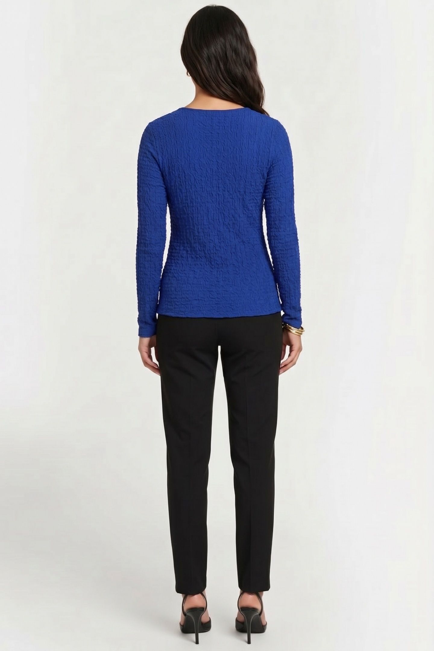 LOUISE SMOCK TOP BLUE 2