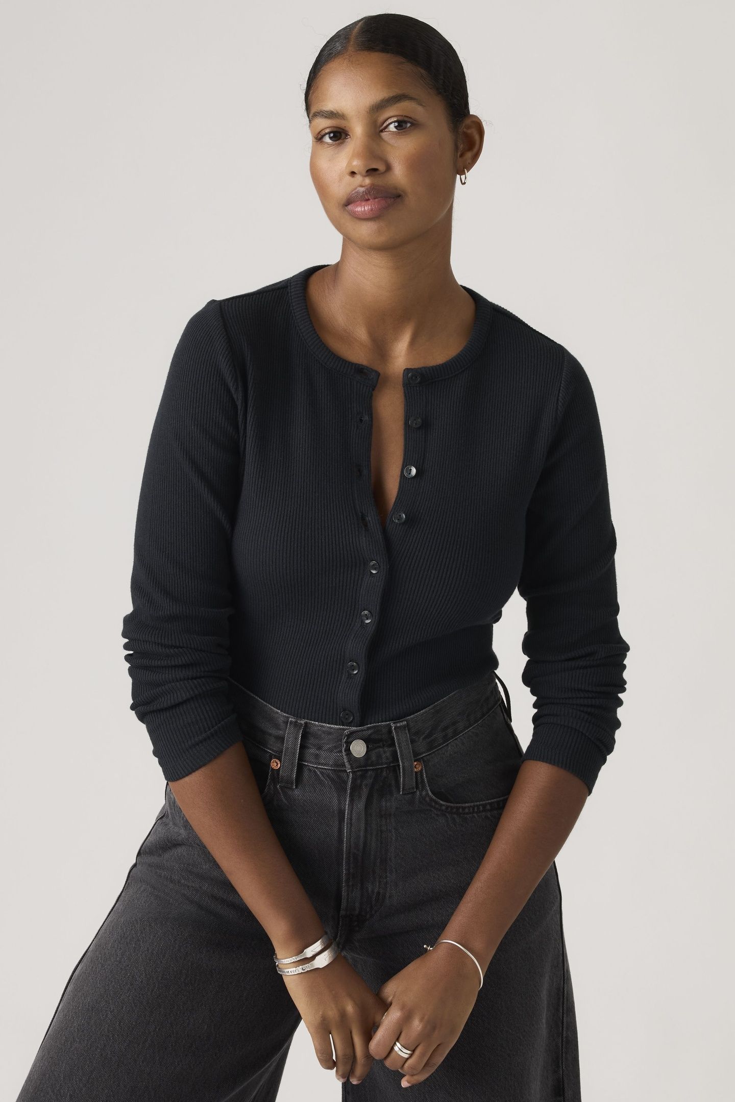 RORY LS BUTTON UP ANTHRACITE NIGHT 2