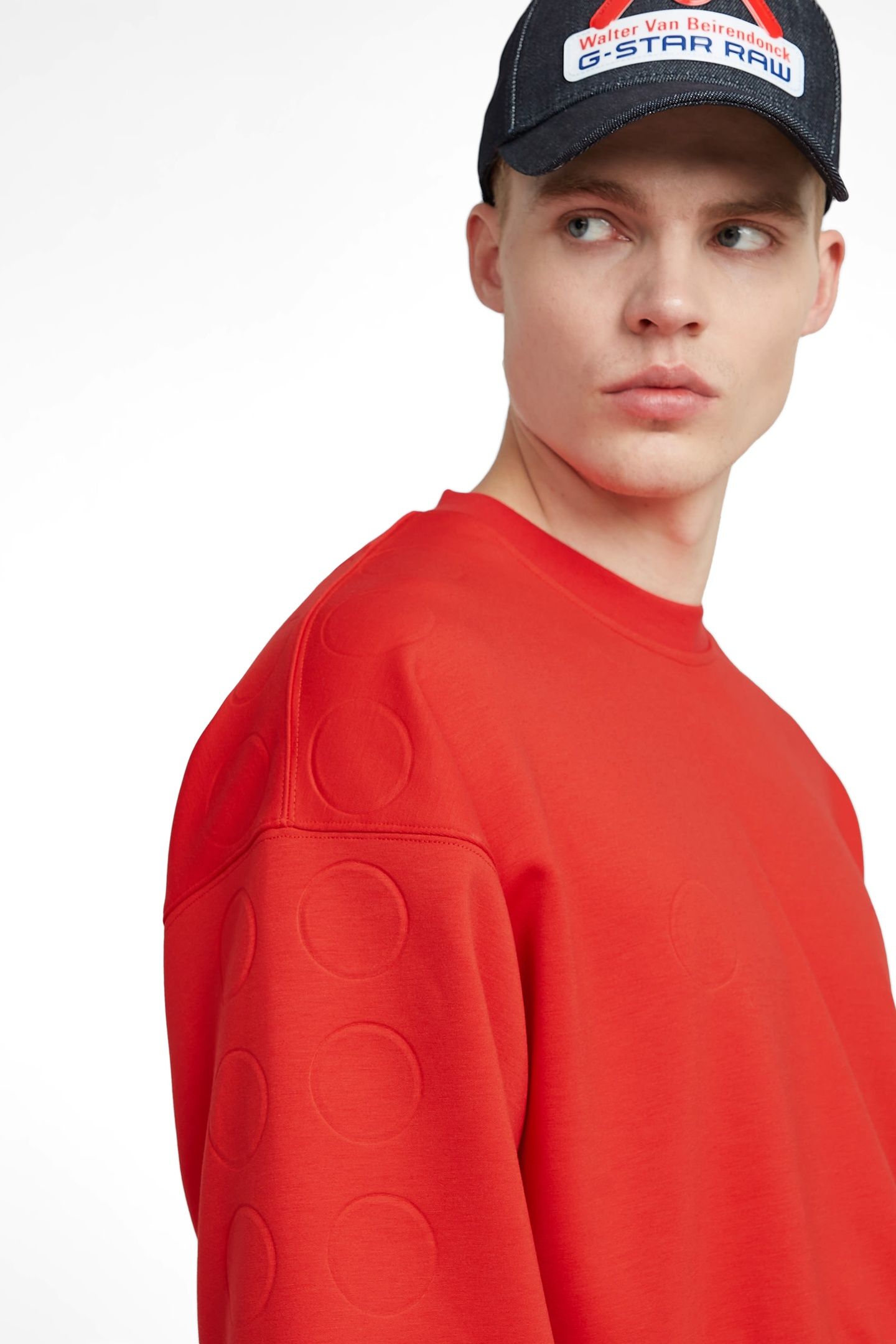 GSXWVB OVERSIZED SHORT SWEAT SCARLET 6
