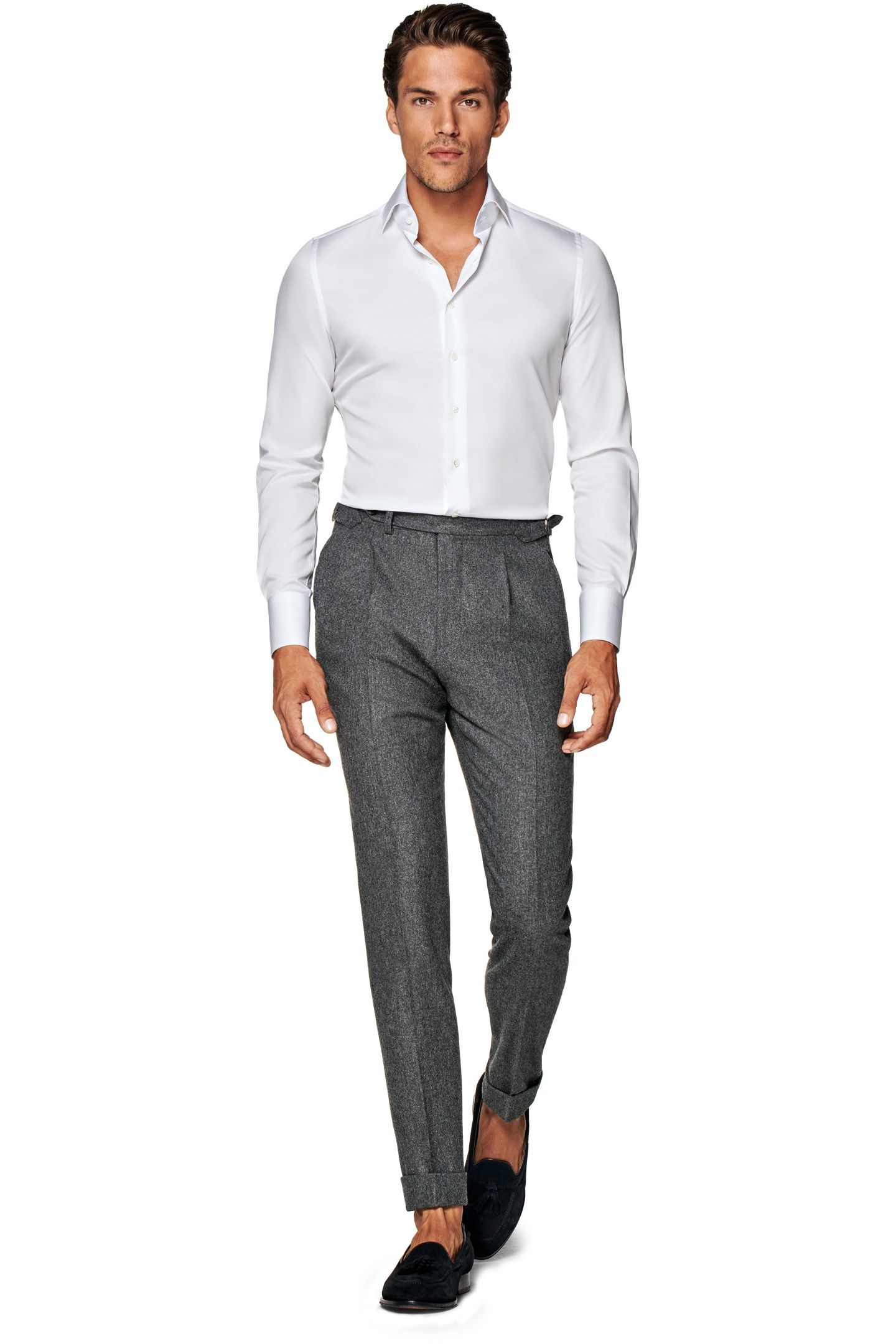 LUXURY WIDESPREAD FORMAL SHIRTS WHITE 5