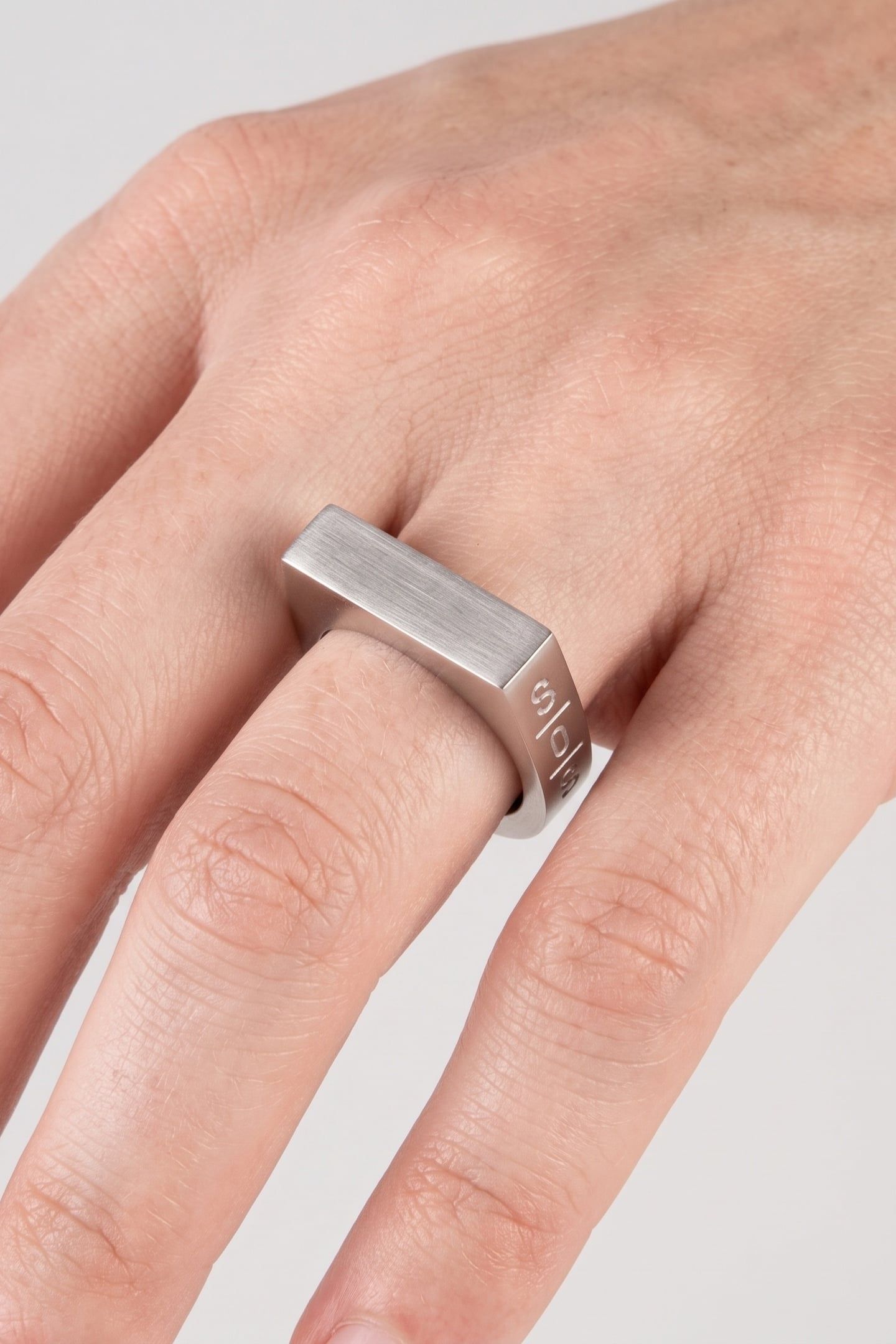 SQUARE RING SILVER / 54 1