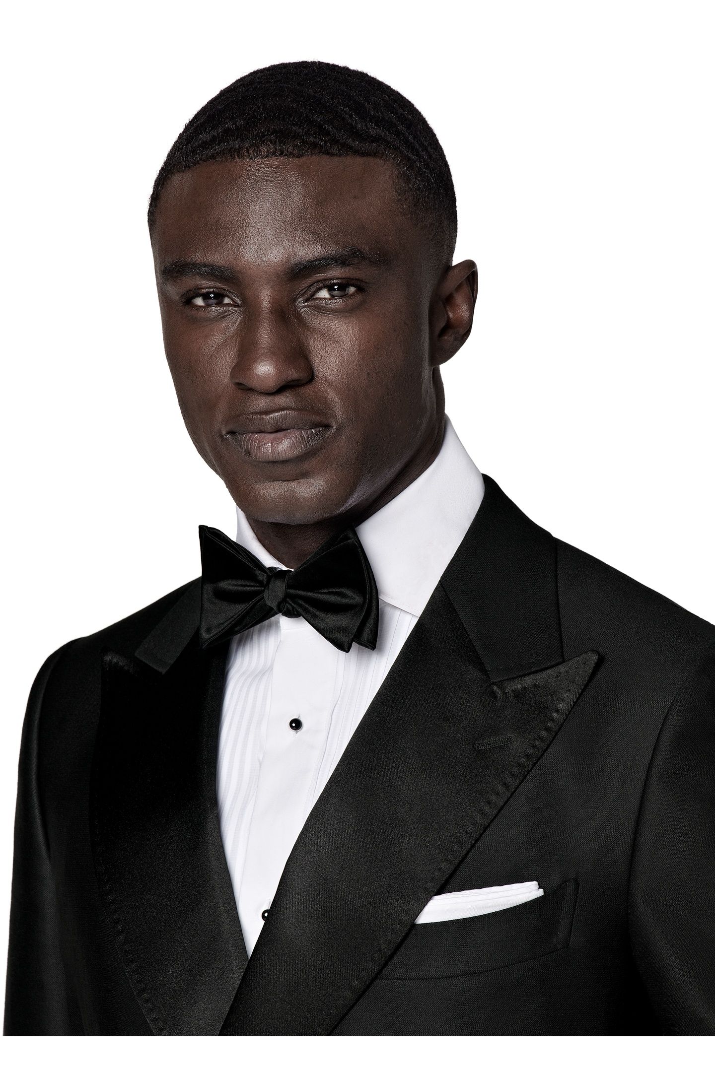 MILANO BLACK PURE WOOL S130 NESTED TUXEDOS BLACK 4