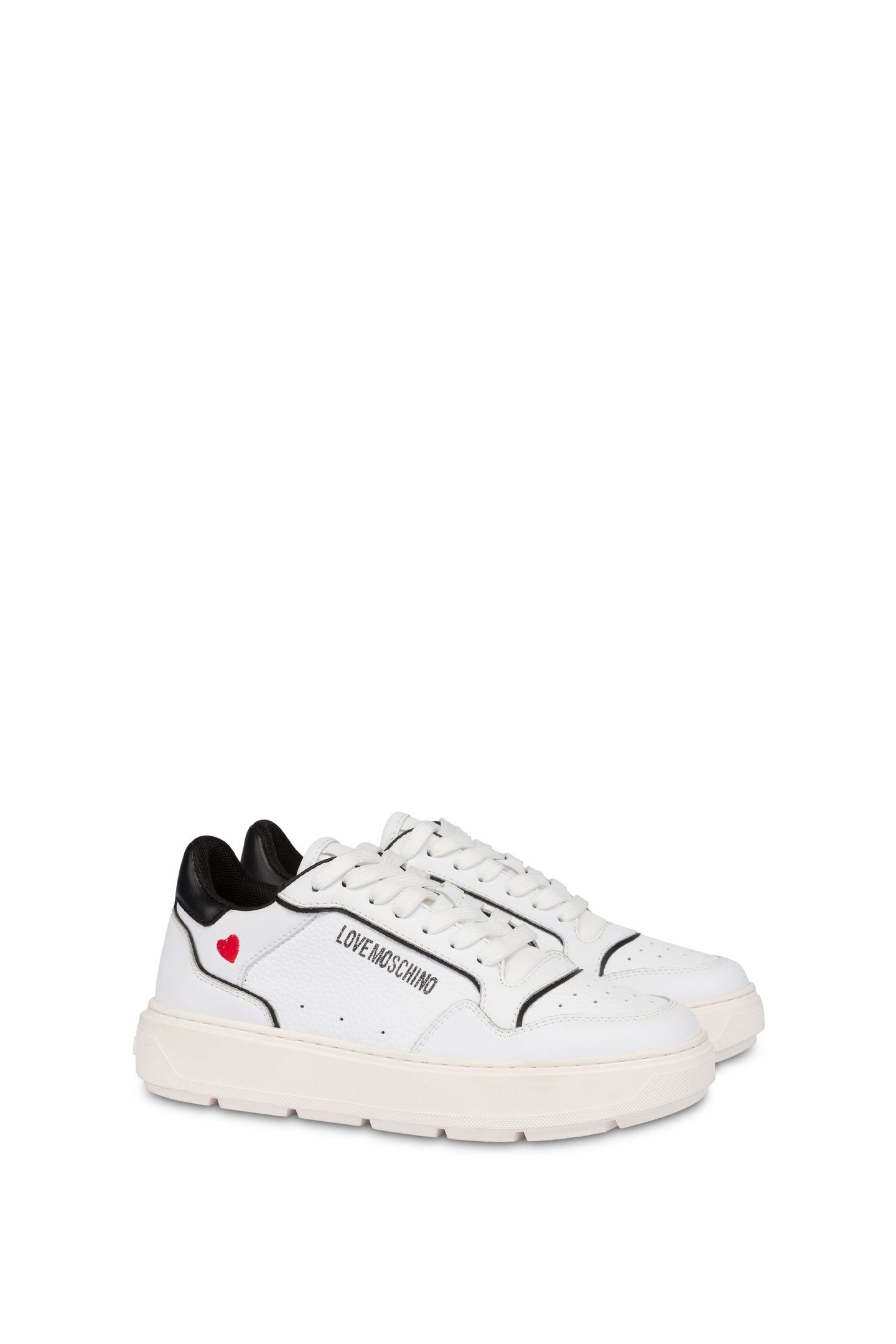 BOLD LOVE CALFSKIN SNEAKERS WHITE 2
