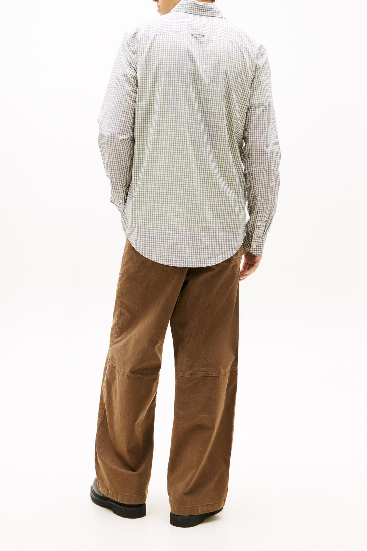 TJM REGULAR CHECK POPLIN SHIRT ANCIENT WHITE CHECK 2