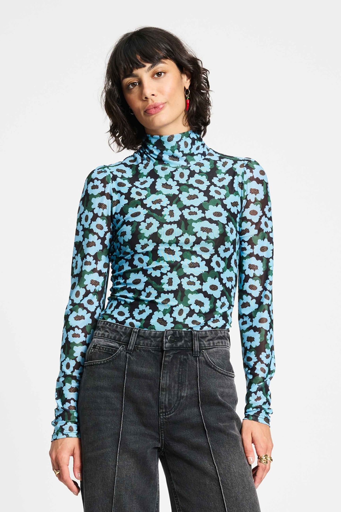 TURTLENECK - WILD FLOWERS BLUE 2
