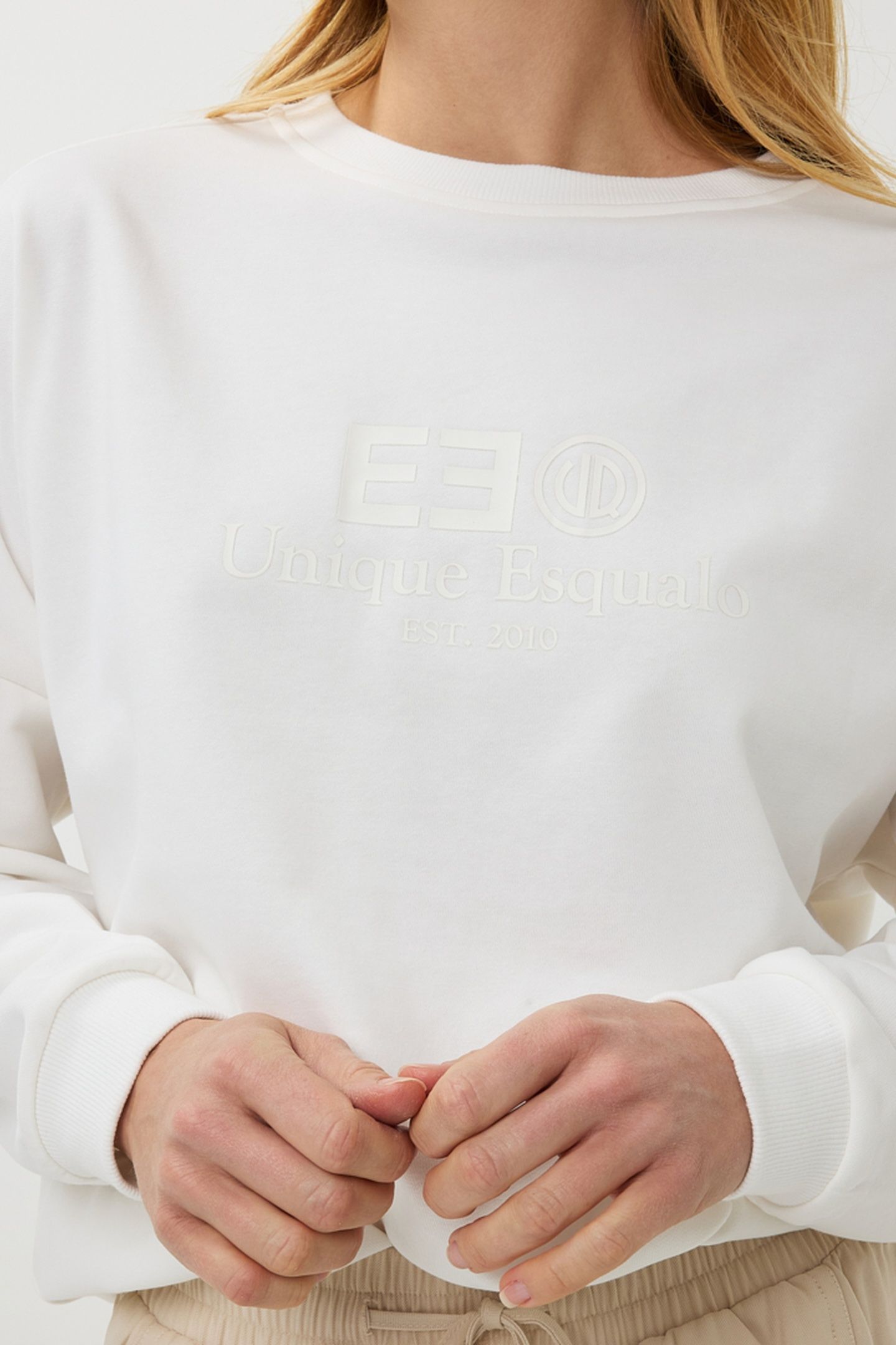 SWEATER RUBBER PRINT "EE OFF WHITE 7