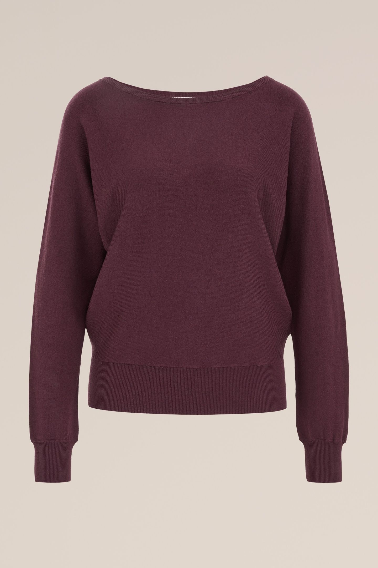 KNITTED PULLOVER BURGUNDY RED 5