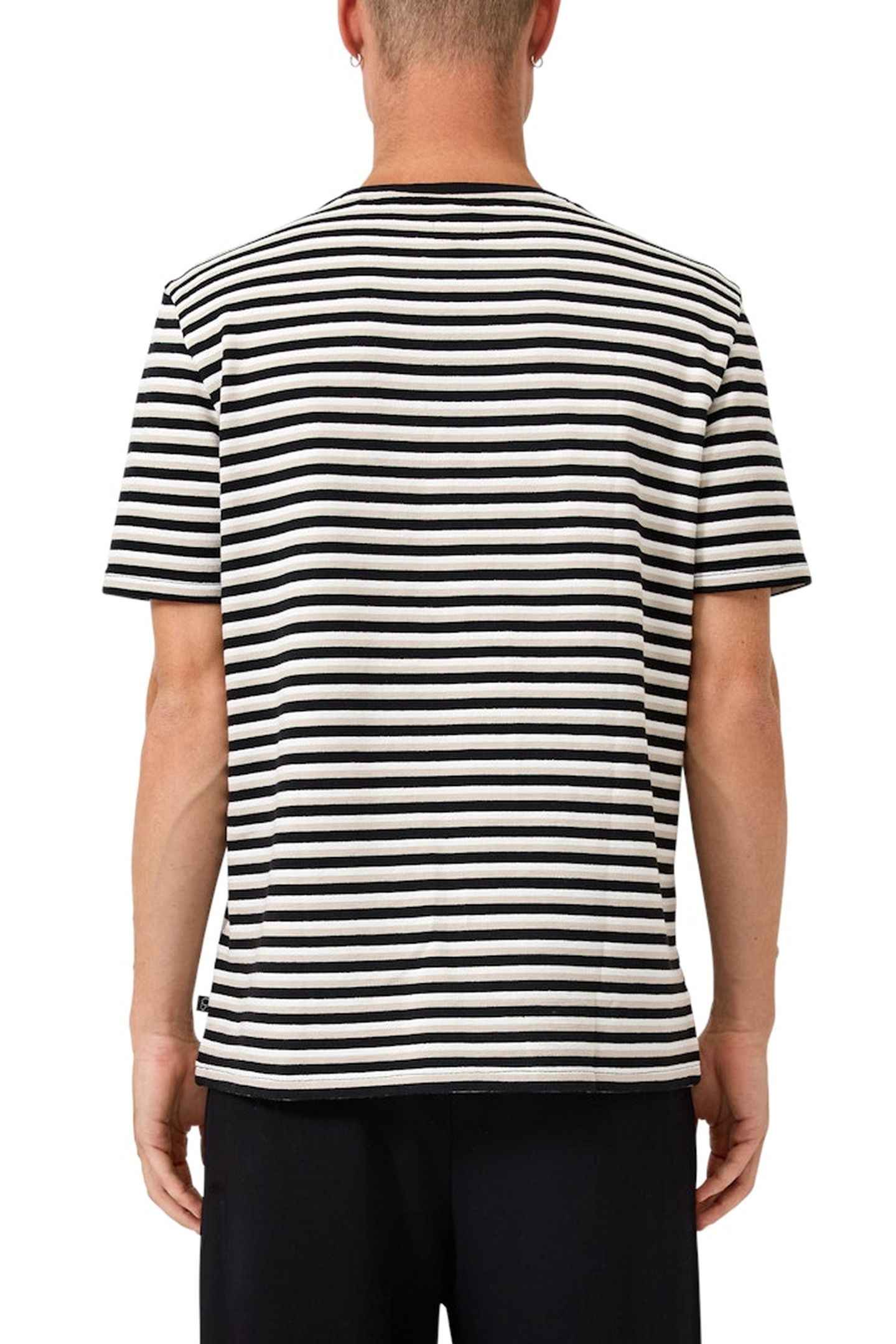 S.OLIVER-QS T-SHIRTS GREY/BLACK 5