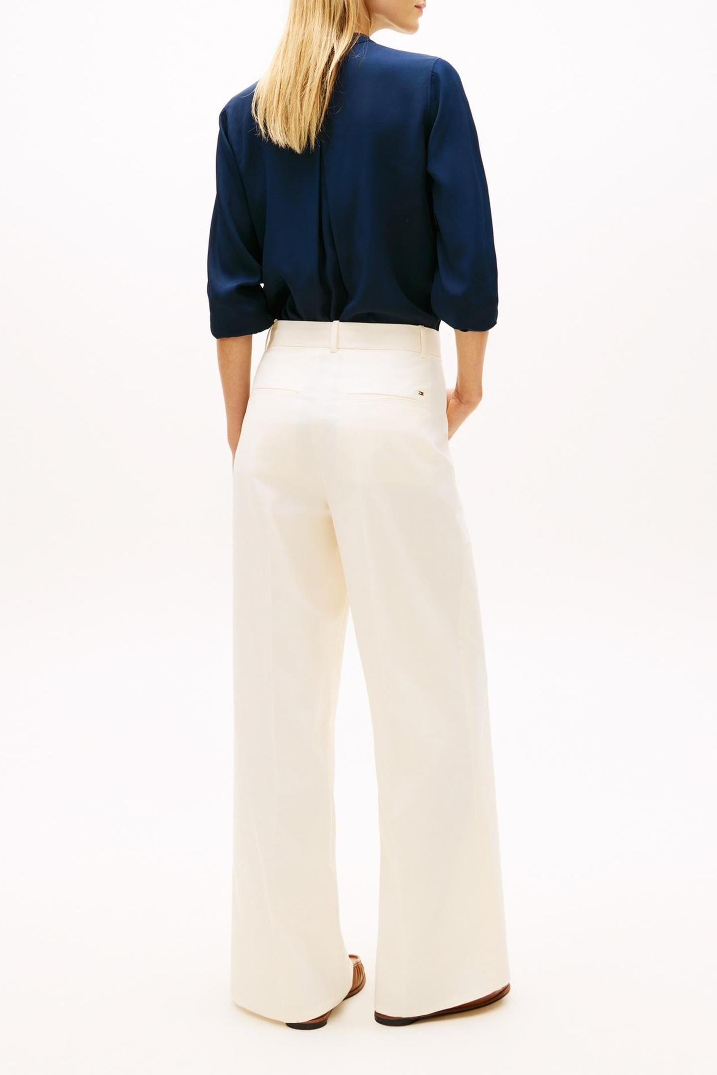 PREPPY COTTON WIDE LEG PANTS CALICO 3