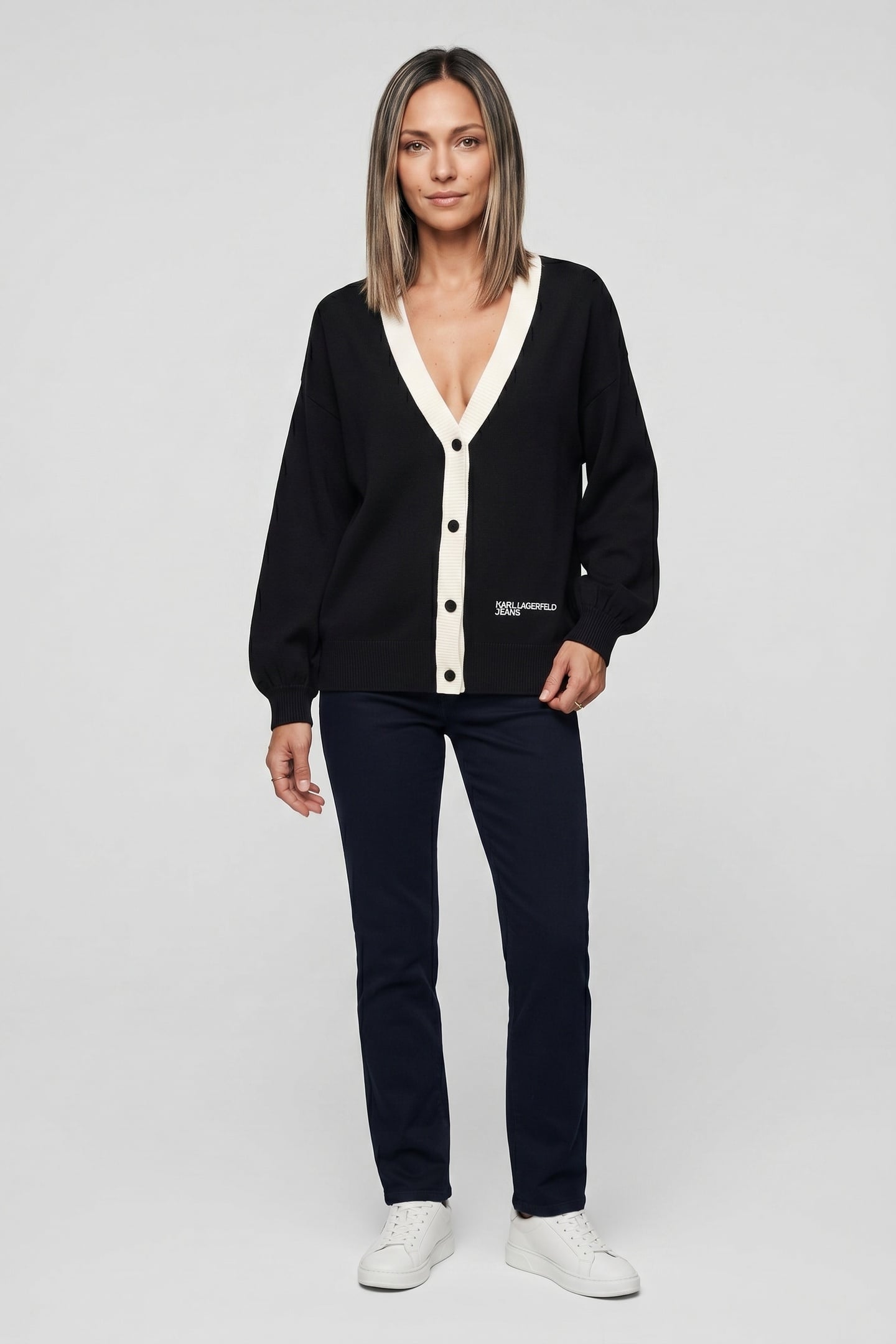 RELAX MIDI CARDI BLACK 1