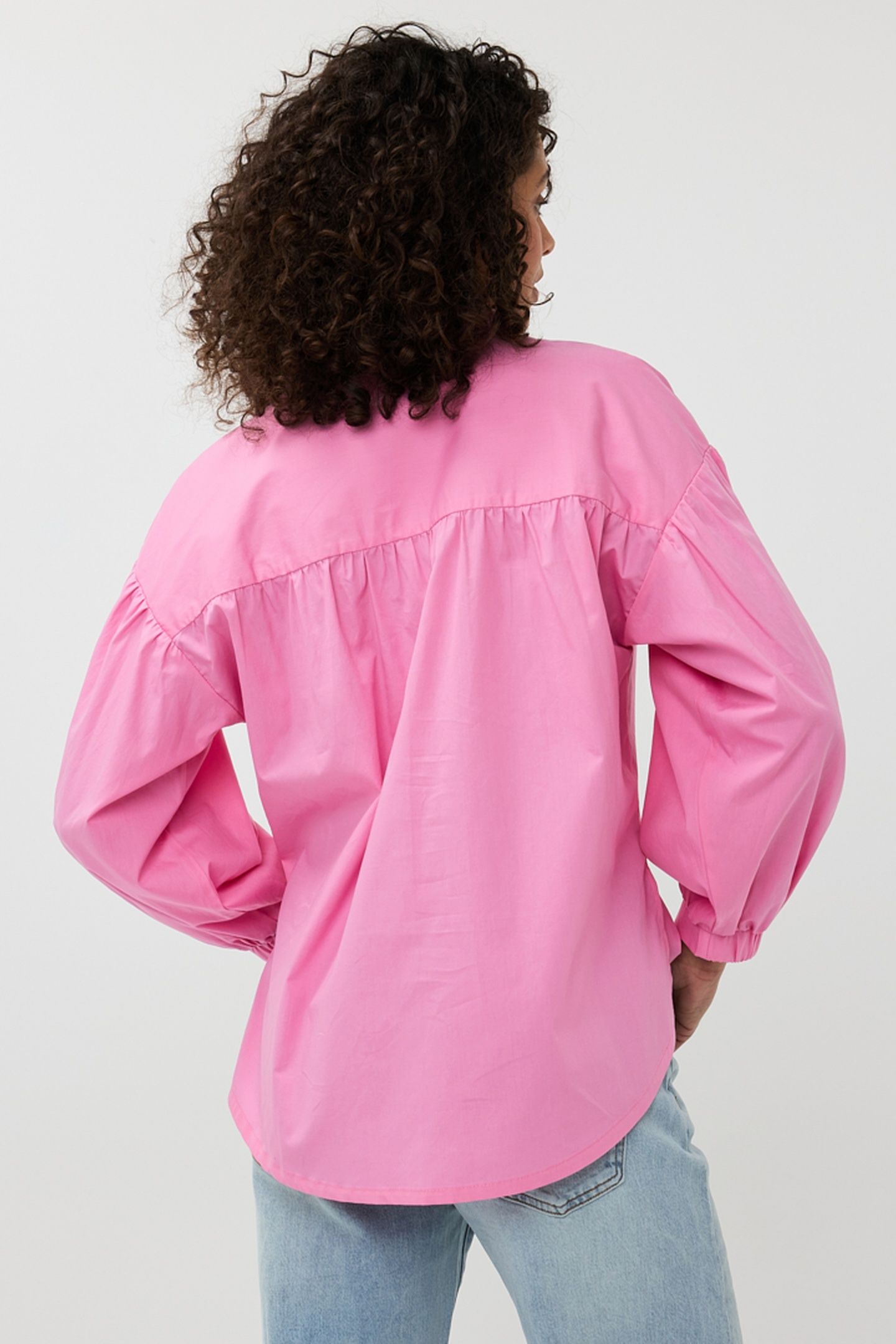 BLOUSE OVERSIZED POPLIN ROSE 3