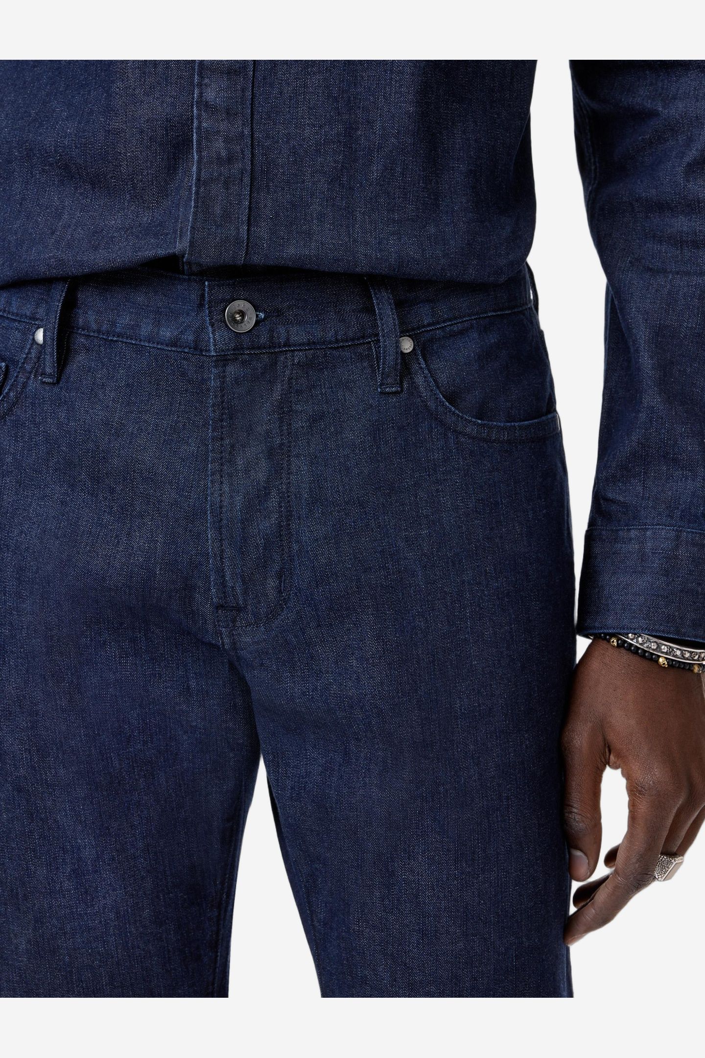 JEAN WITH BACK POCKET STUD EMBELLISHMENT LAKE BLUE 3