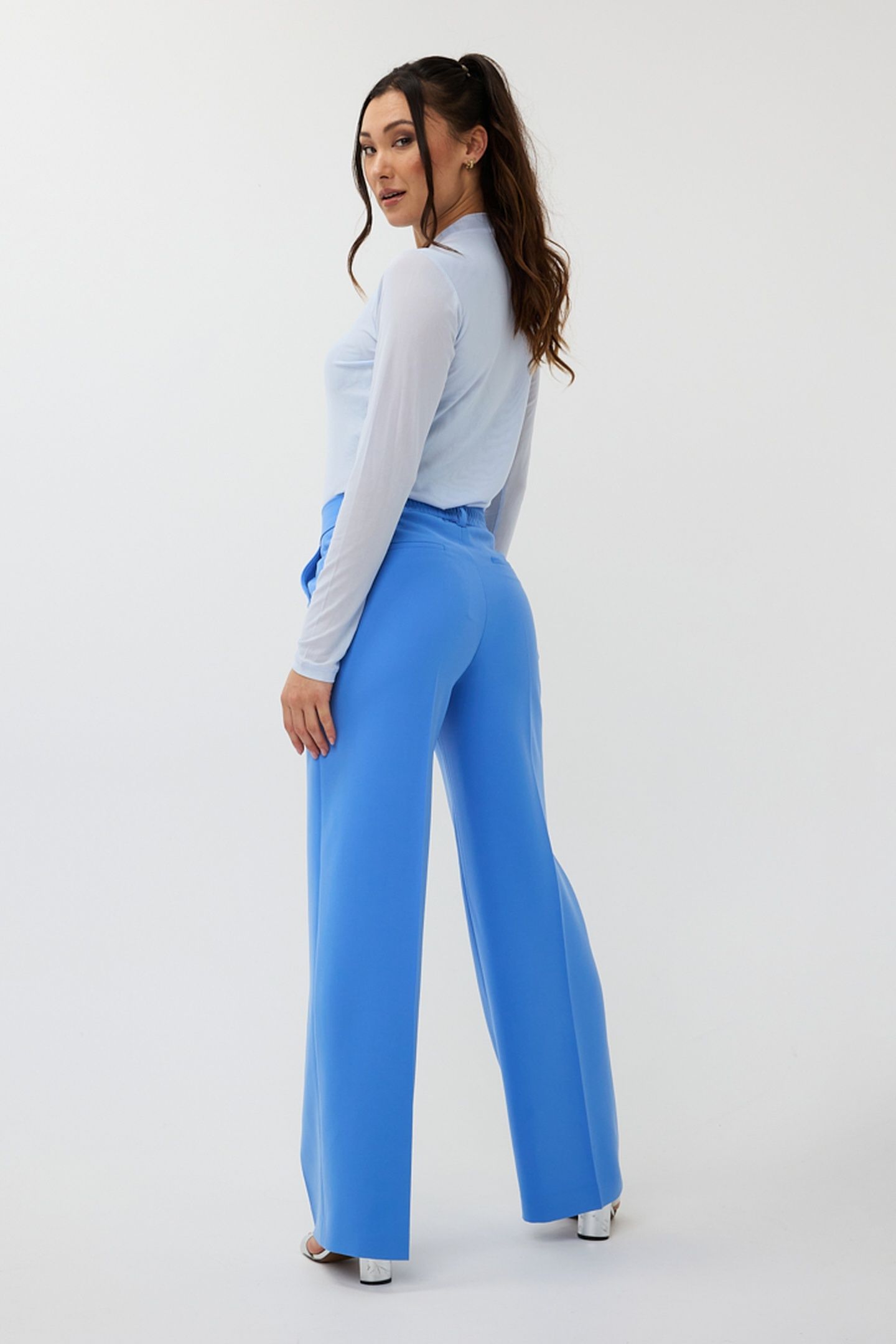 TROUSERS WIDE ELASTIC CITY BLUE 4