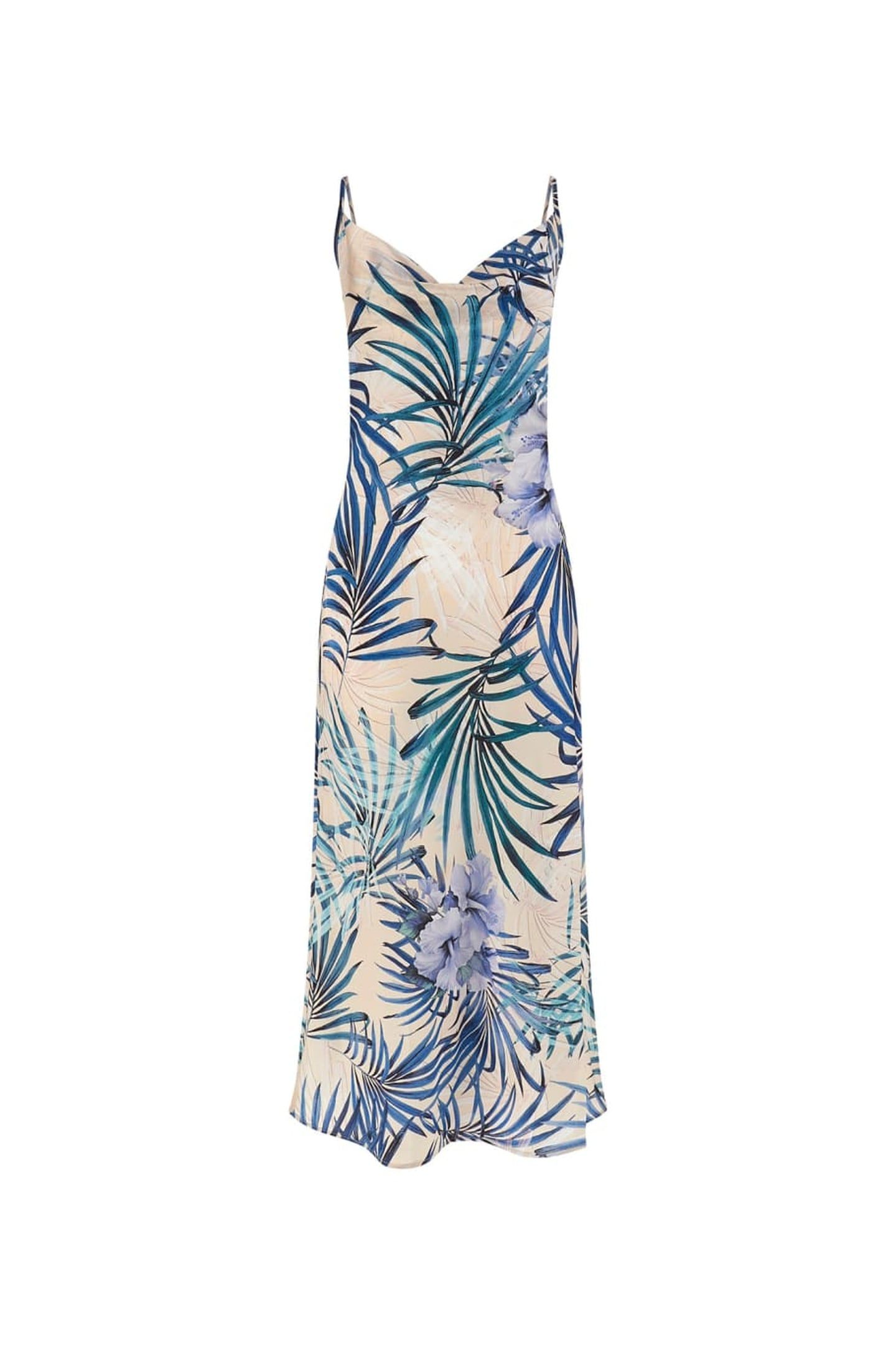 GUESS ECO NEW AKILINA DRESS FIJI PALM PRINT 4