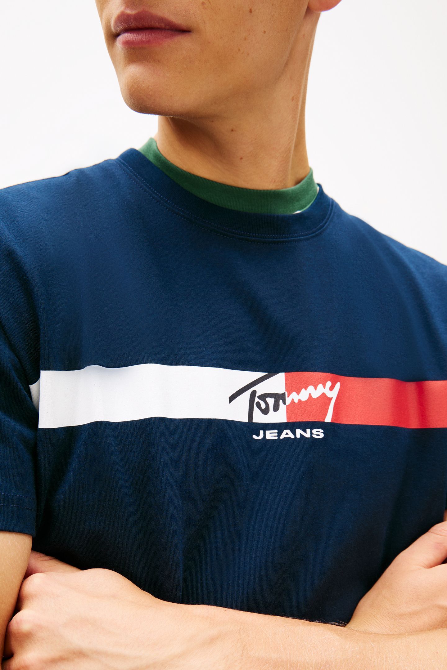 TJM REGULAR SIGNATURE T-SHIRT DARK NIGHT NAVY 5
