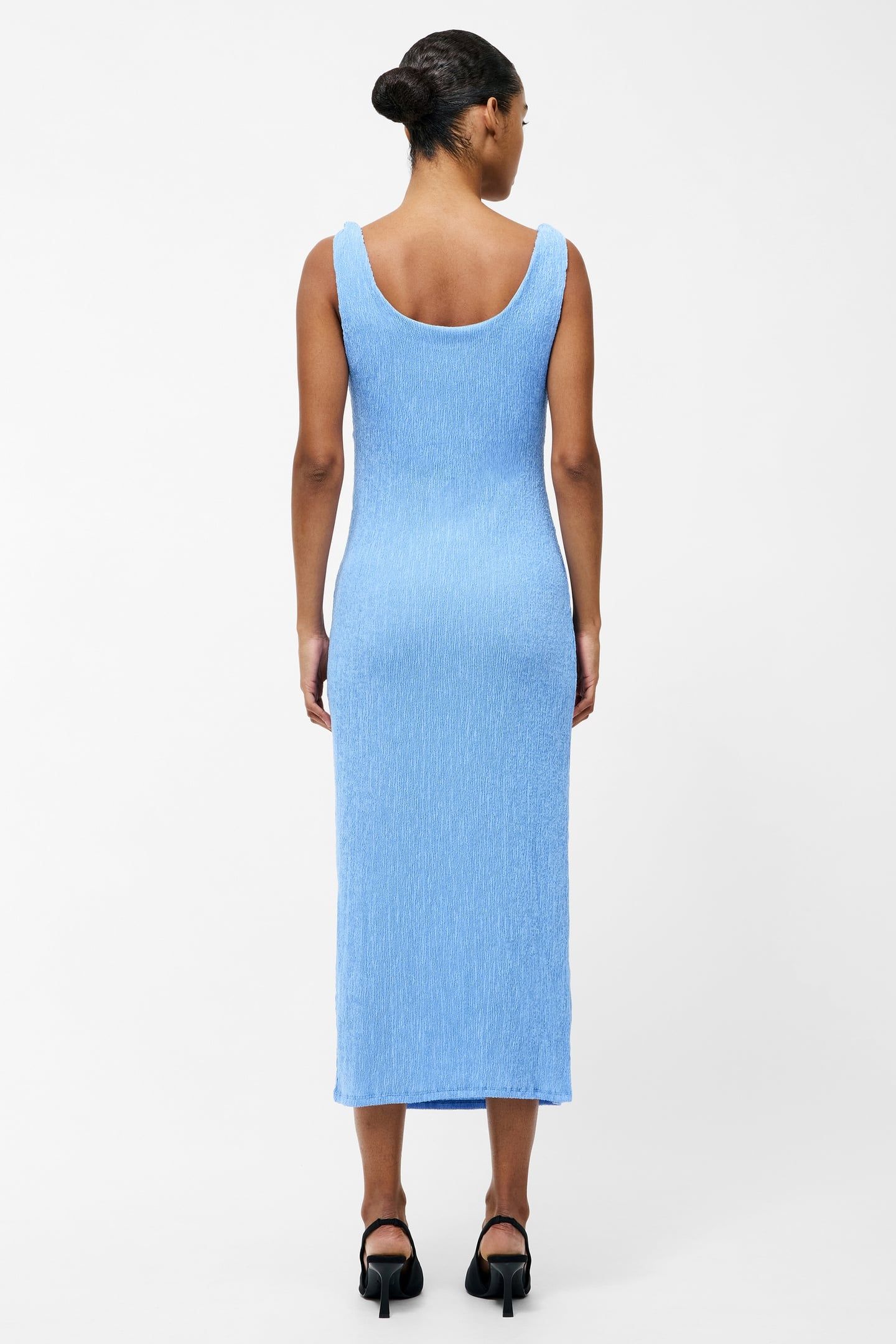 TRIXIE TEXT KNOT STRAP MIDI CORNFLOWER BLUE 4