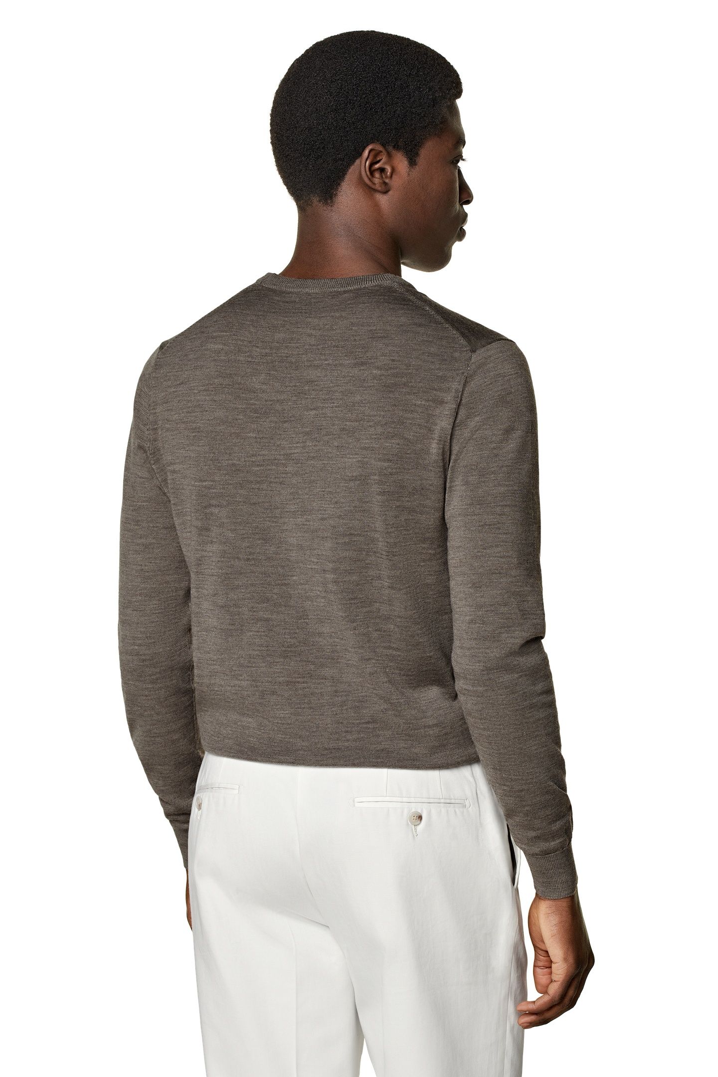 LS CREW TAUPE LUX CREW AND V NECK TAUPE 6