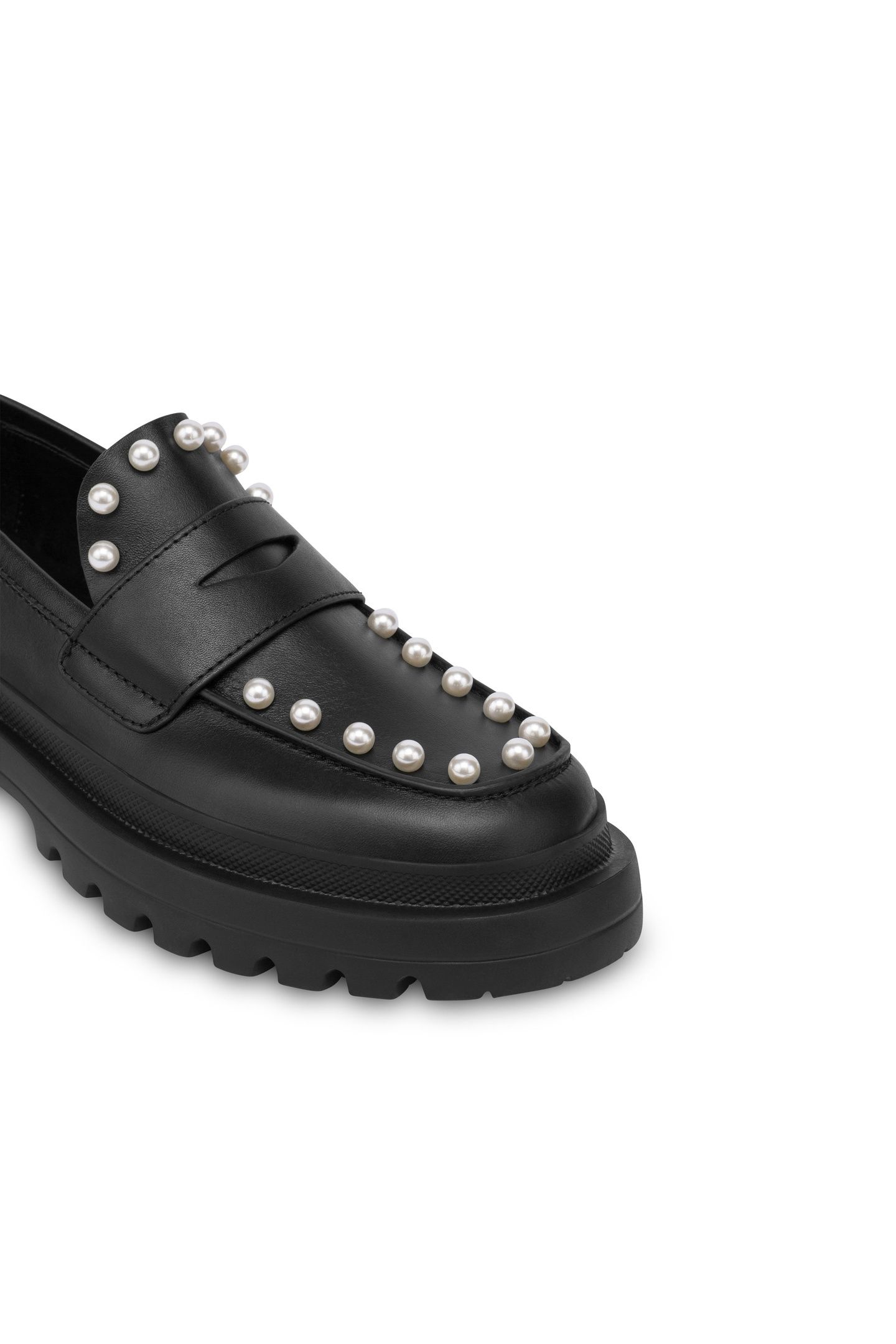 HER LOVE CALFSKIN LOAFERS BLACK 3