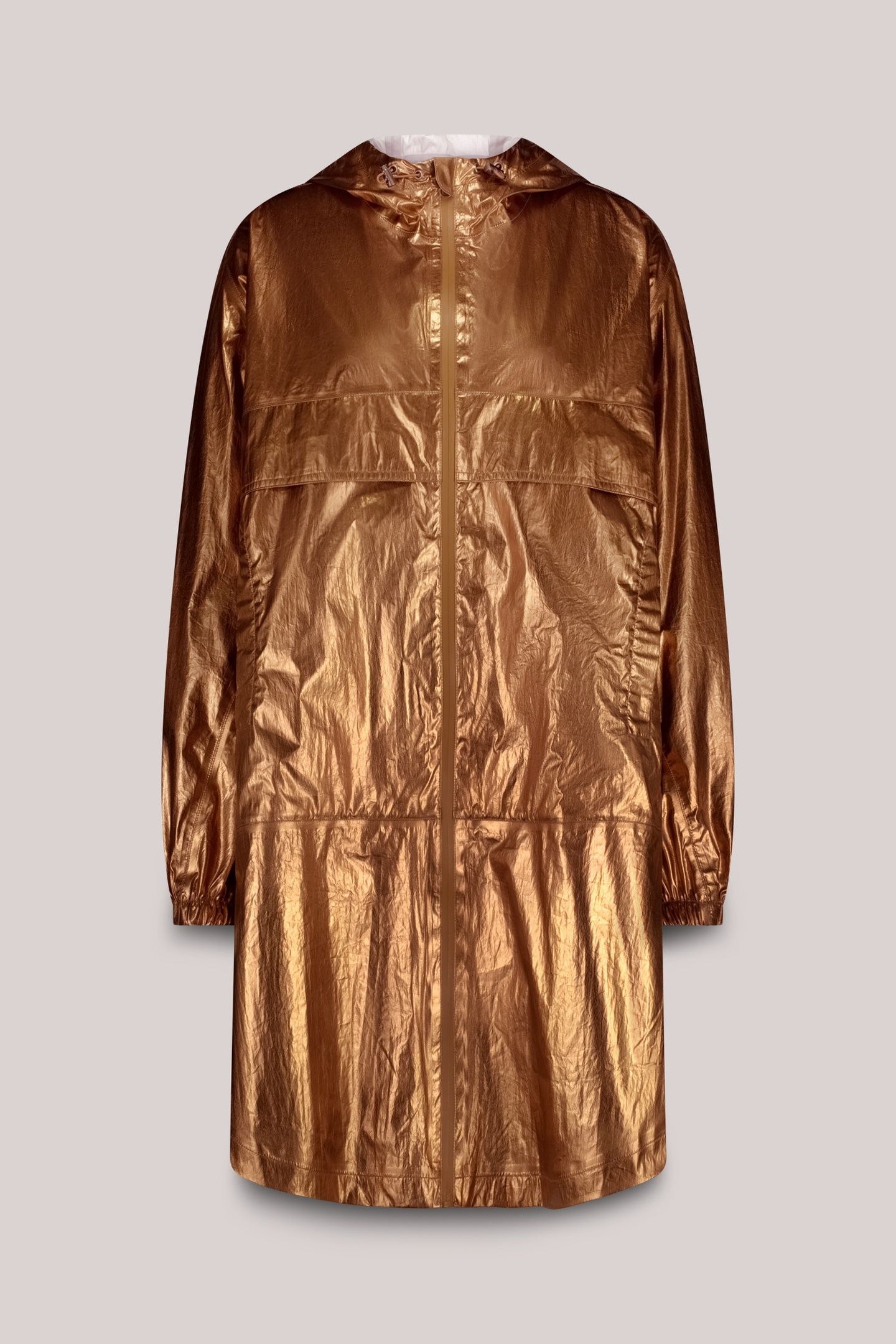 JACKET METALLIC RAIN CACAO 3