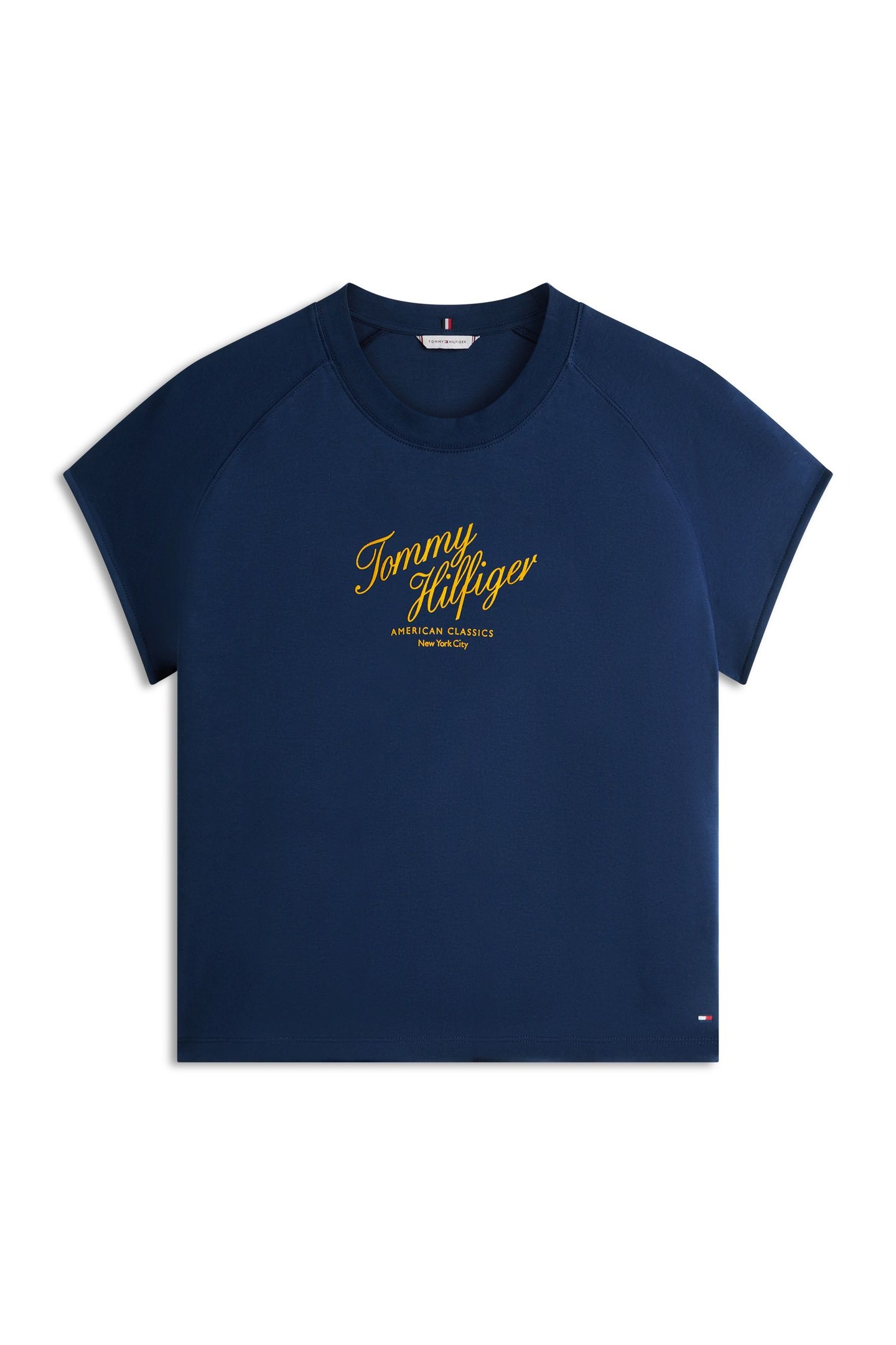 SEASONAL SCRIPT CAP T-SHIRT DARK NIGHT NAVY 4