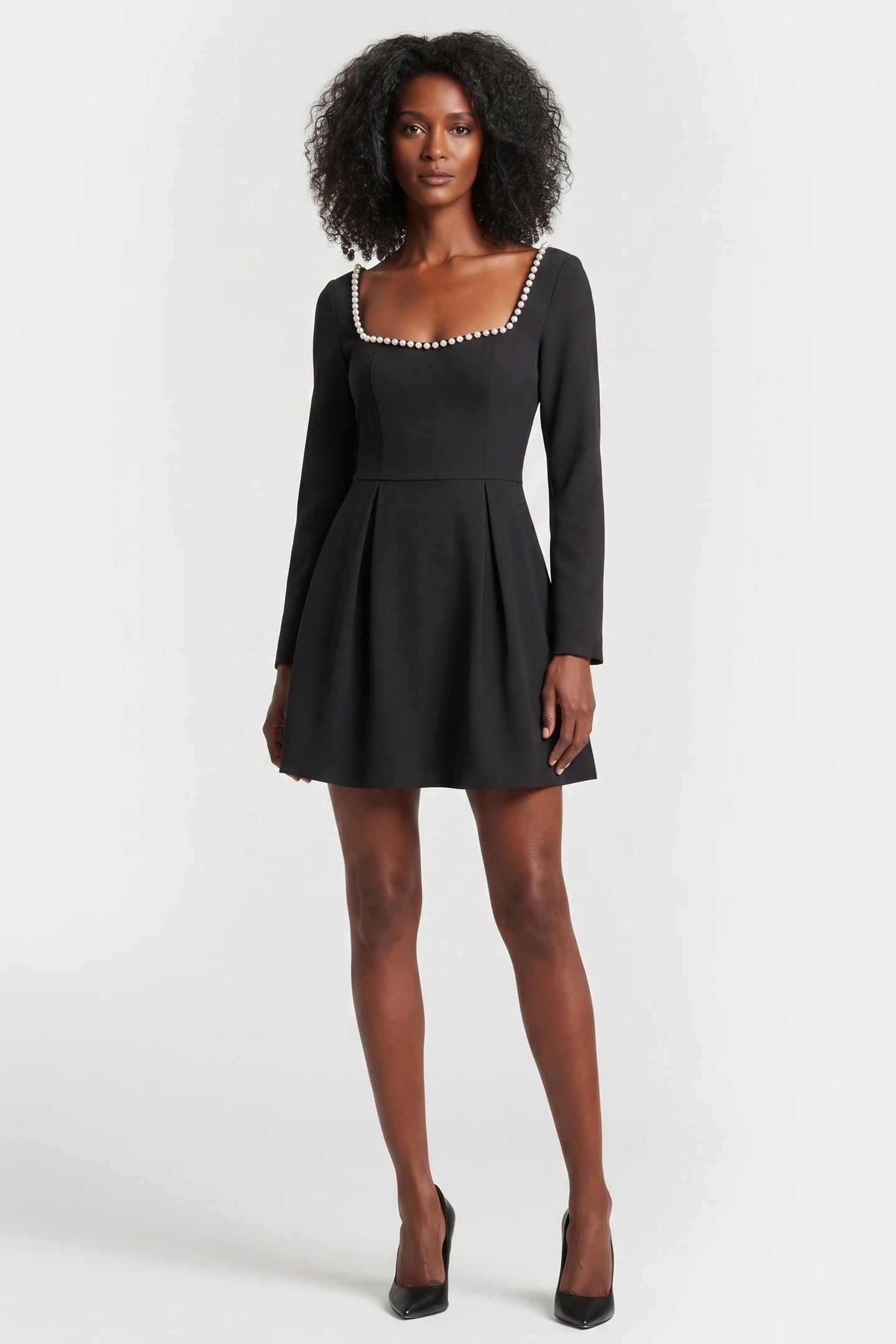 PEARL DRESS BLACK 1