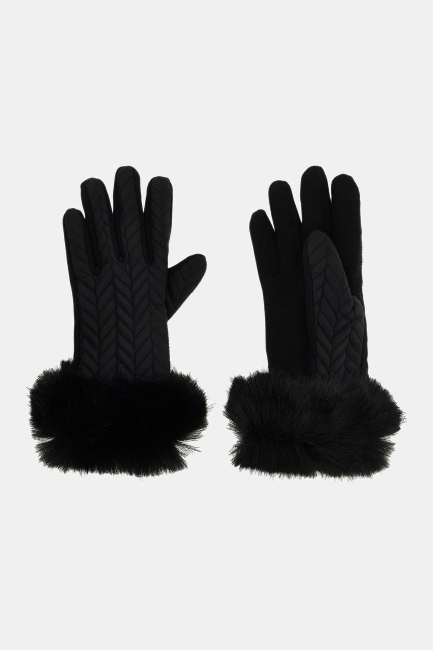 IRIEL STITCHED GLOVE JET BLACK A996 2