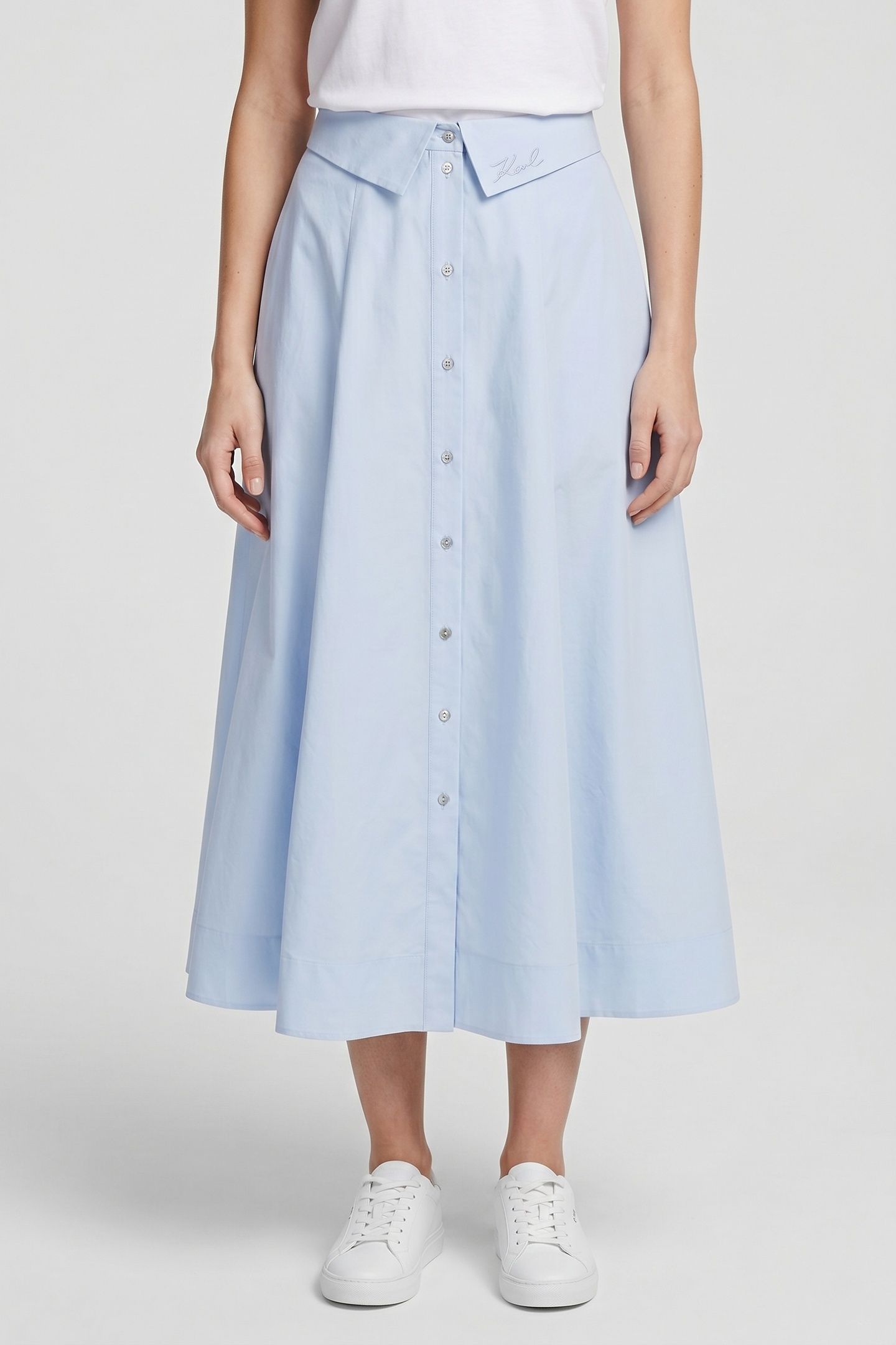 POPLIN SKIRT KENTUCKY BLUE 1