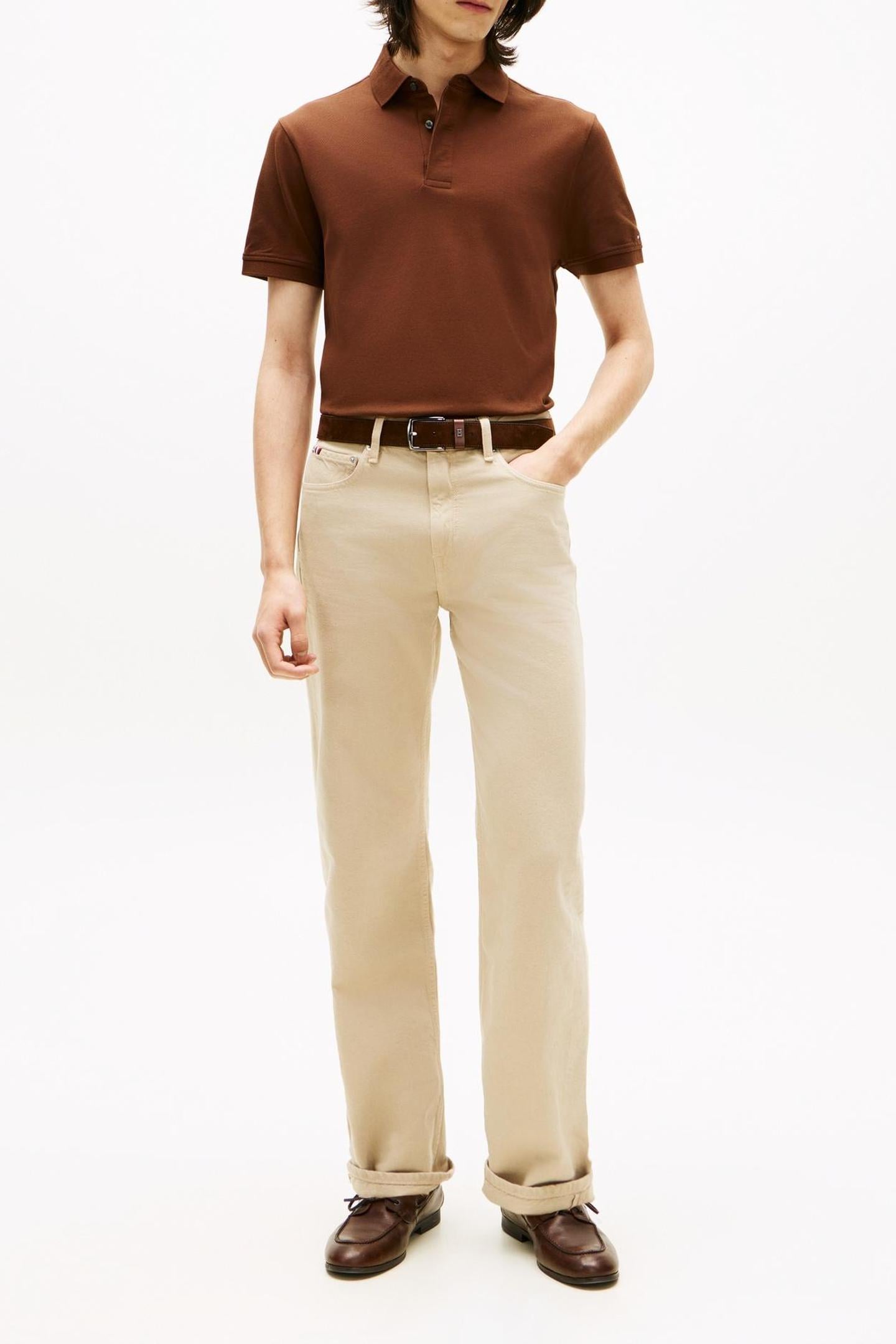 HIDDEN PLACKET REGULAR POLO LEGACY BROWN 1