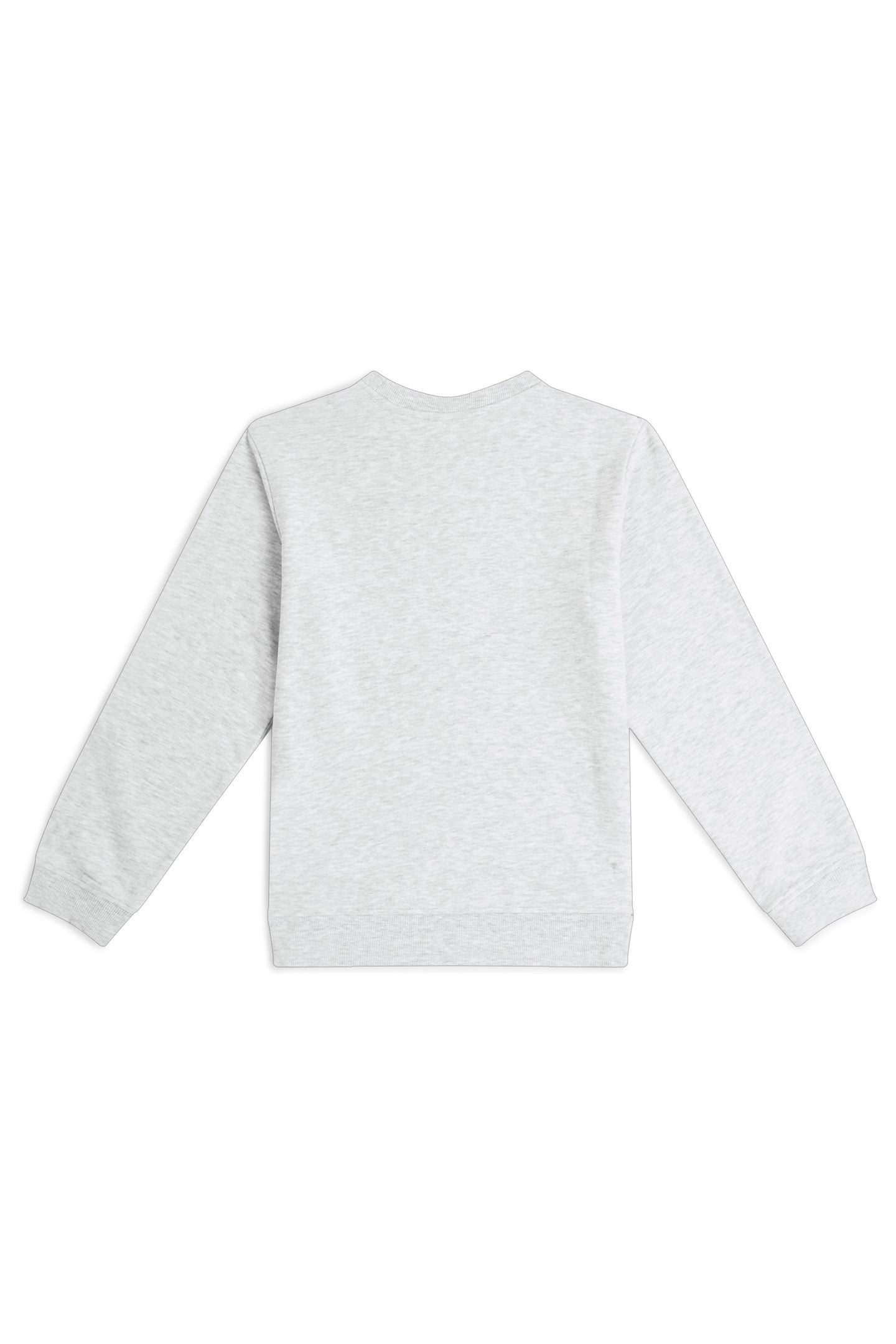 GIRLS ESSENTIALS CREW WHITE MELANGE 2