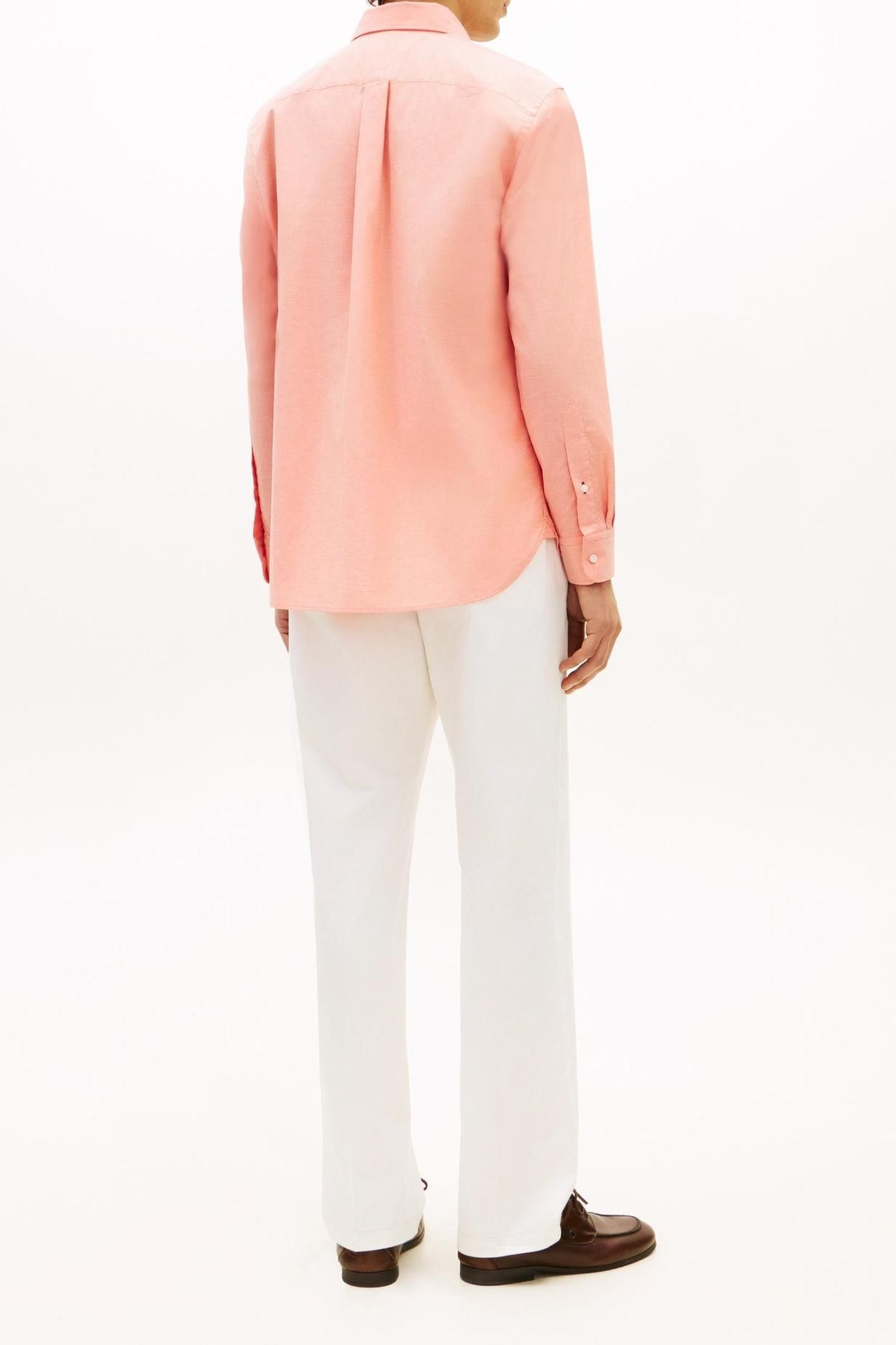 LIGHT OXFORD SOLID SHIRT BRILLIANT ORANGE 3
