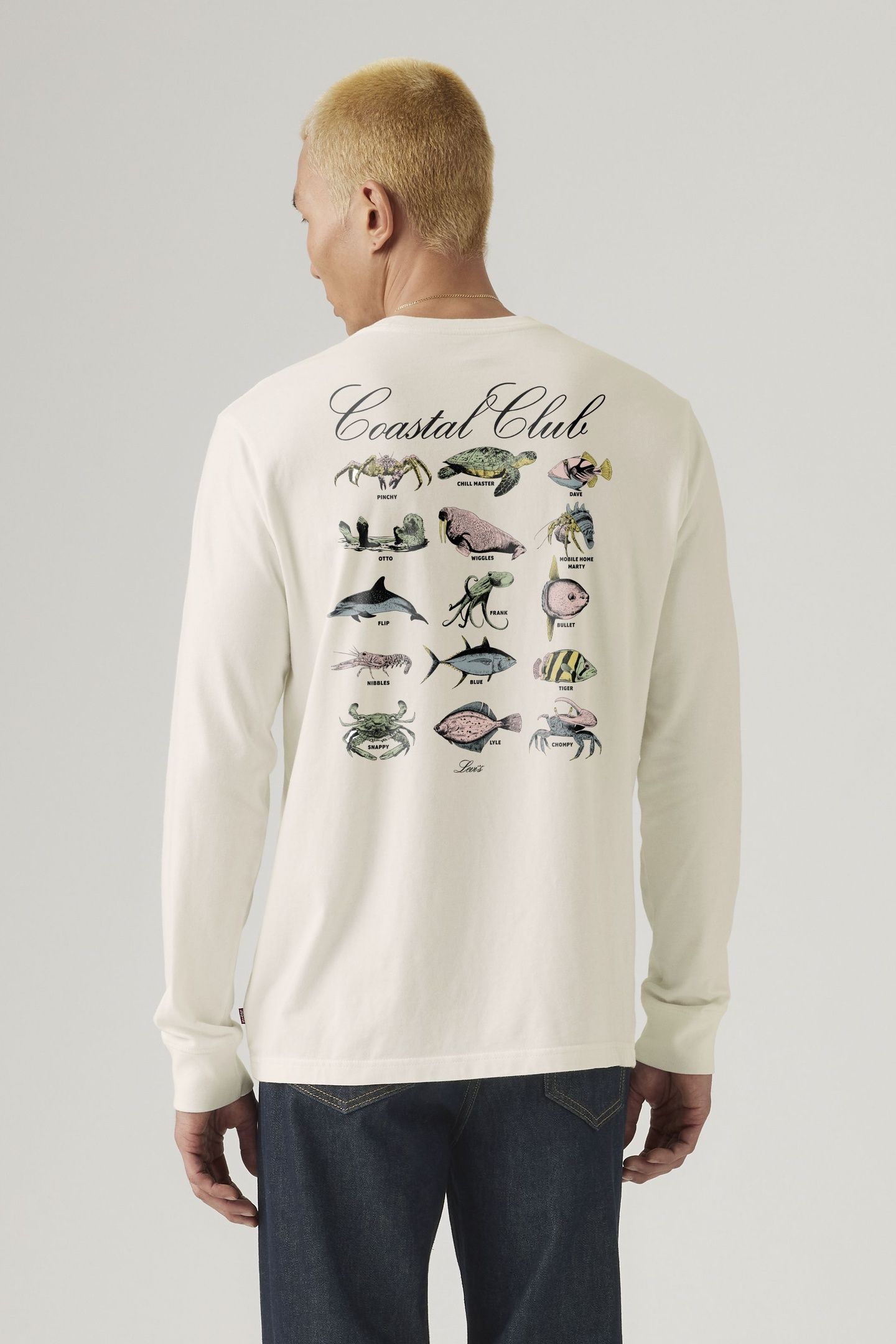 LSERELAXED LS GRAPHIC T COASTAL CLUB 1 3