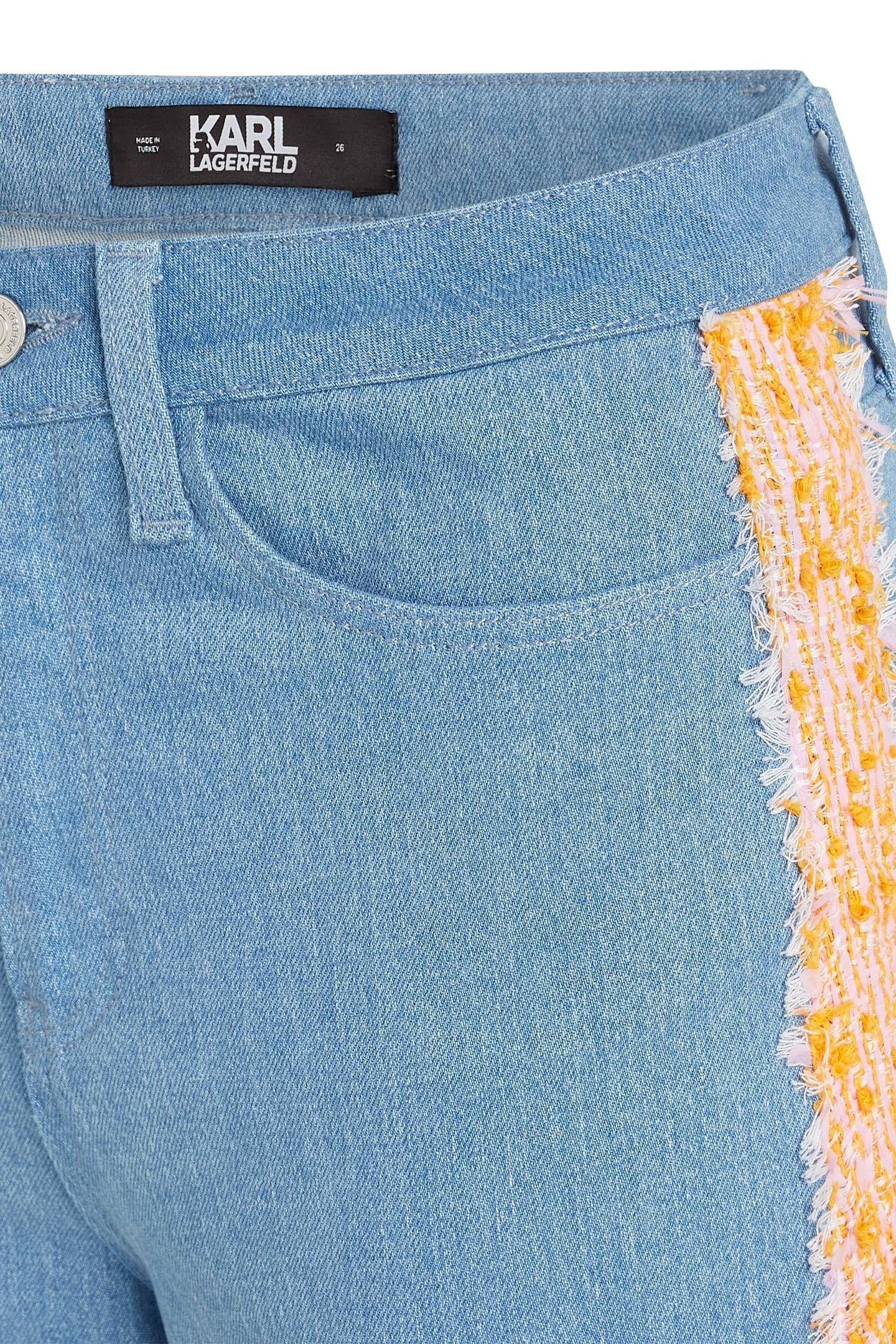 DENIM BOUCLE PANTS BLUE 5