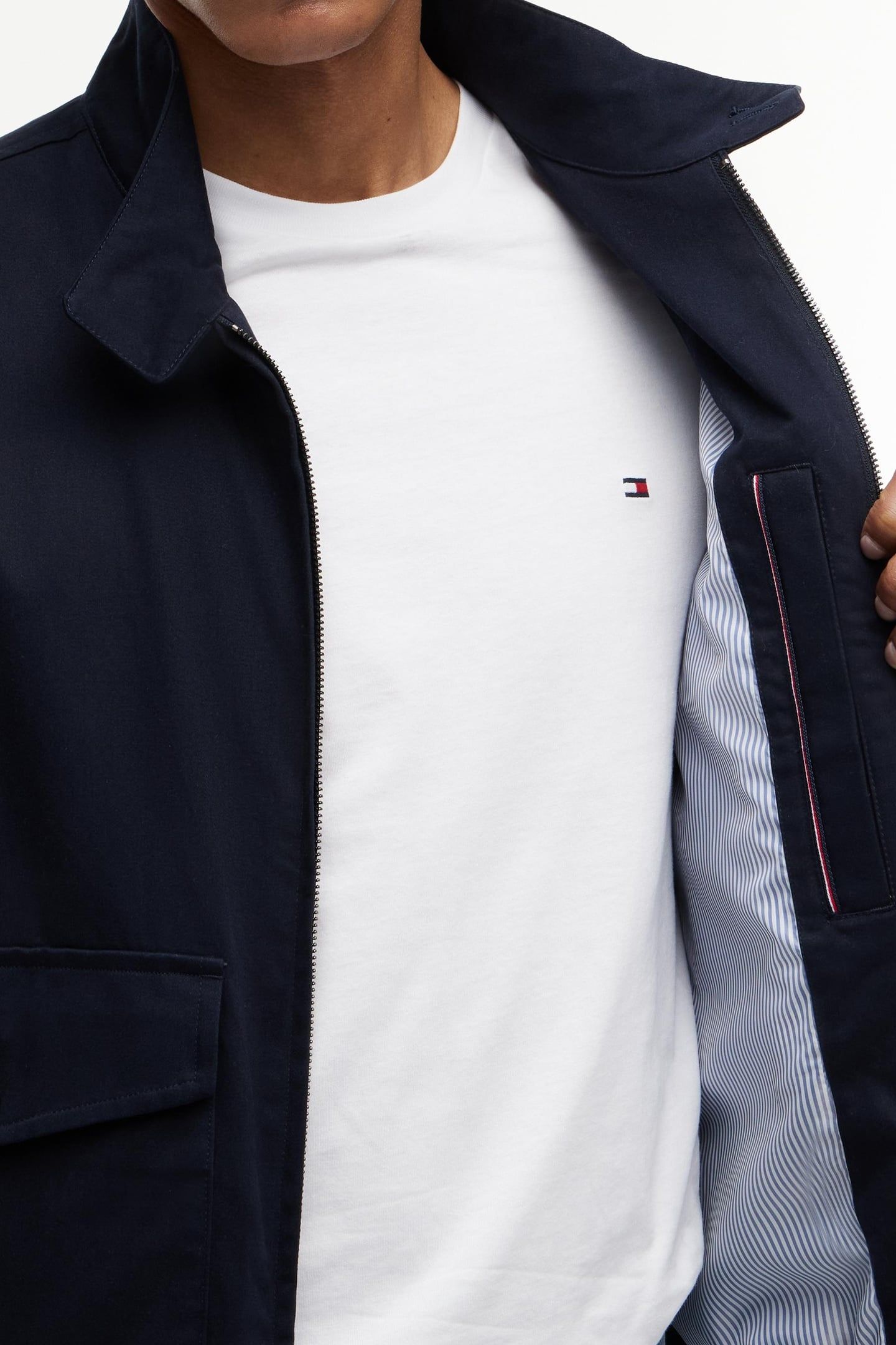 COTTON HARRINGTON JACKET DESERT SKY 6