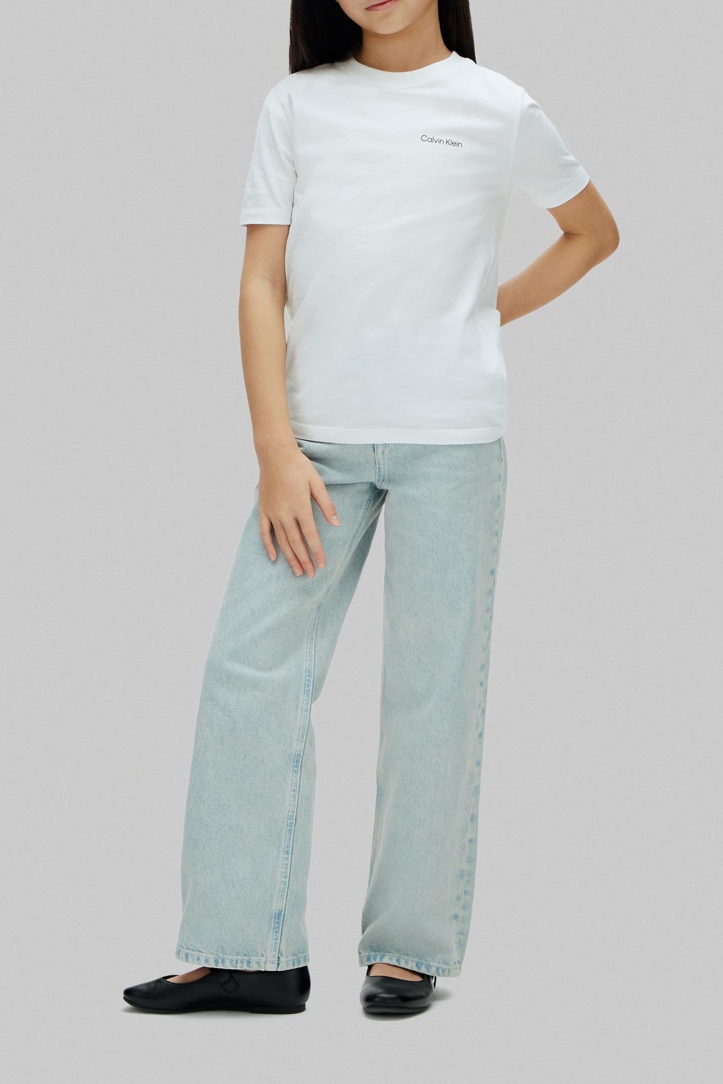 UNISEX CHEST LOGO SS T-SHIRT WHITE 3
