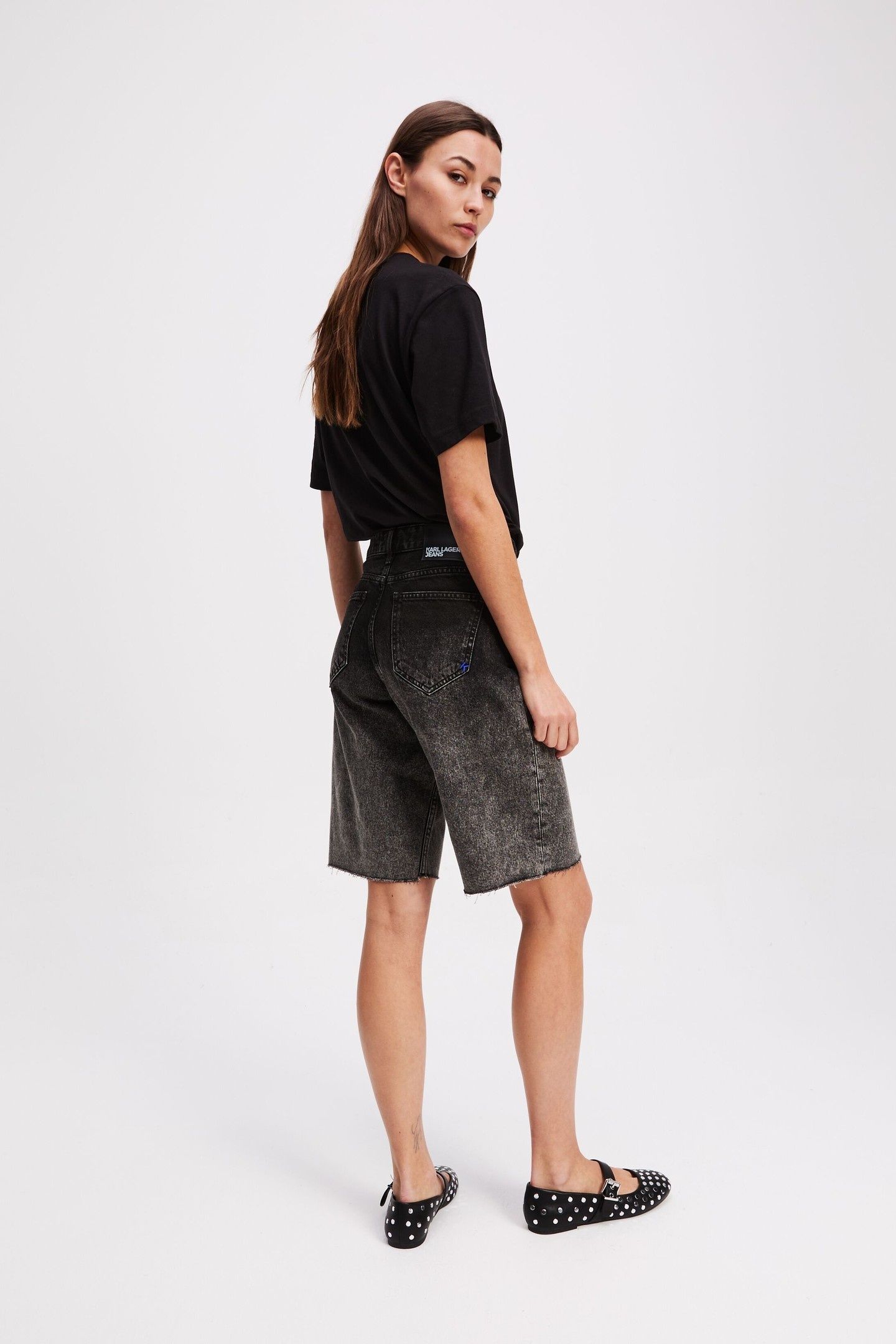 OMBRE DENIM SHORT WASHED BLACK OMBRE 2