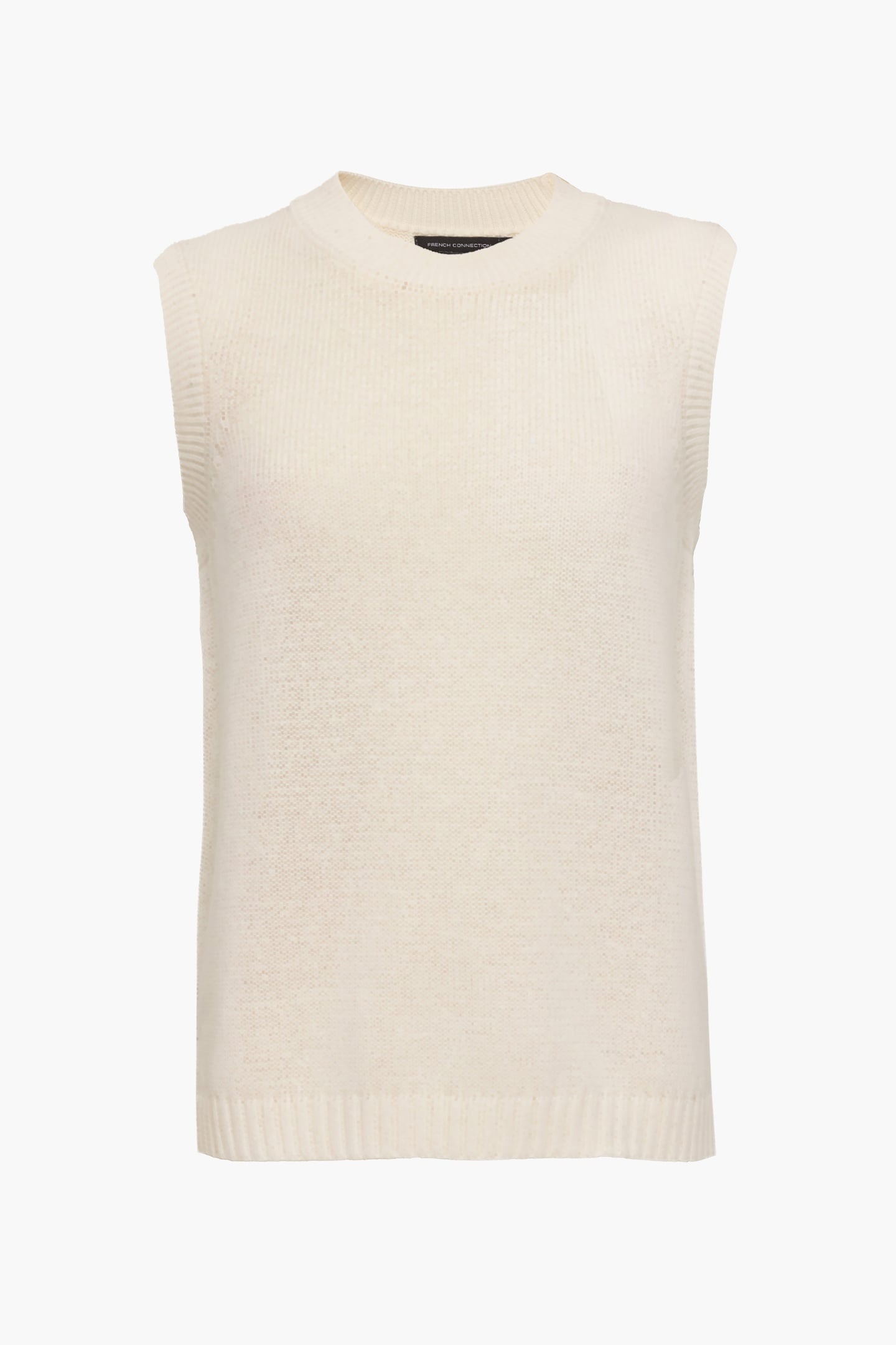 OVERSIZE KNIT TANK SUMMER WHITE 1