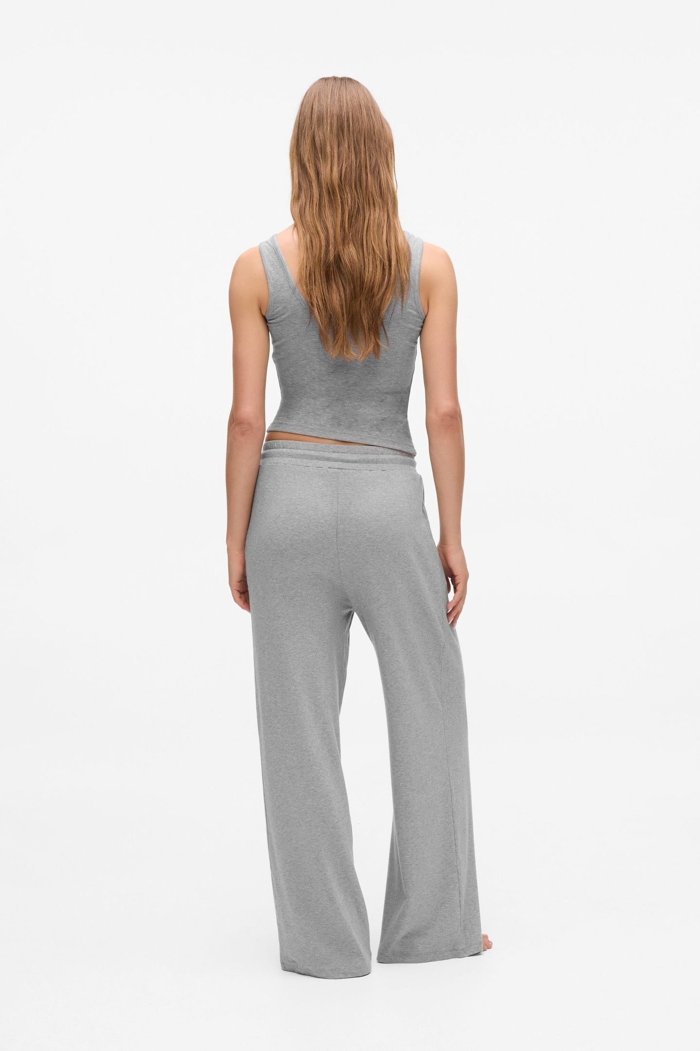 SIGNATURE LUREX SWEATPANT MEDIUM GREY MELANGE 2
