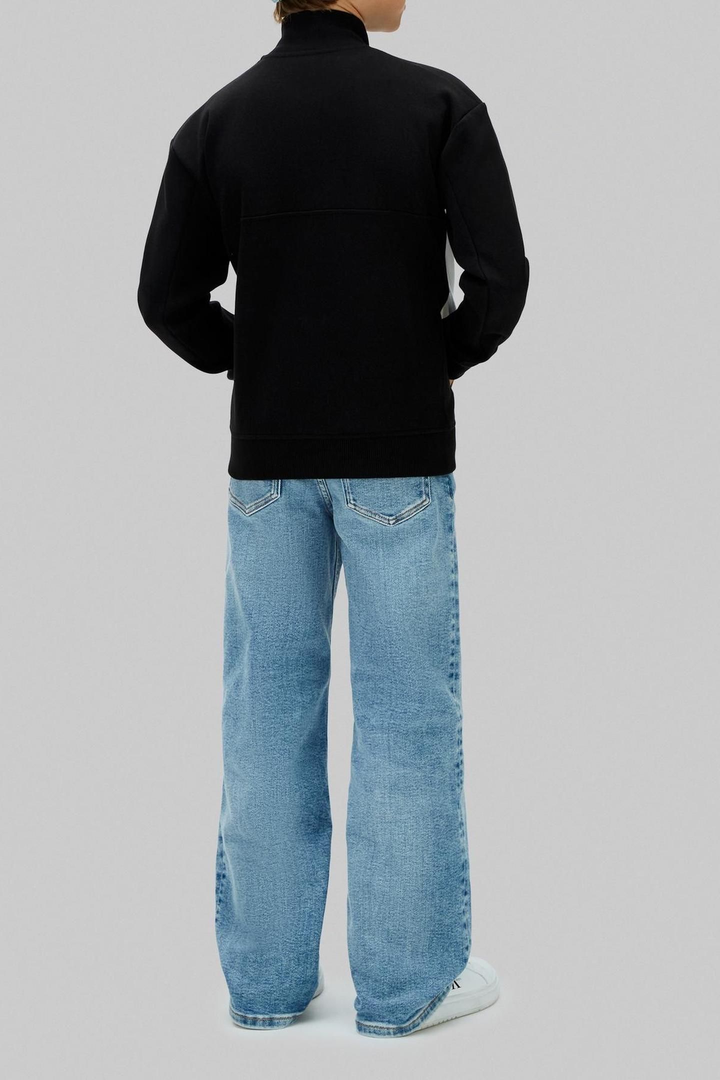 BOYS COLORBLOCK RELAXED SWEATSHIRT BLACK 4