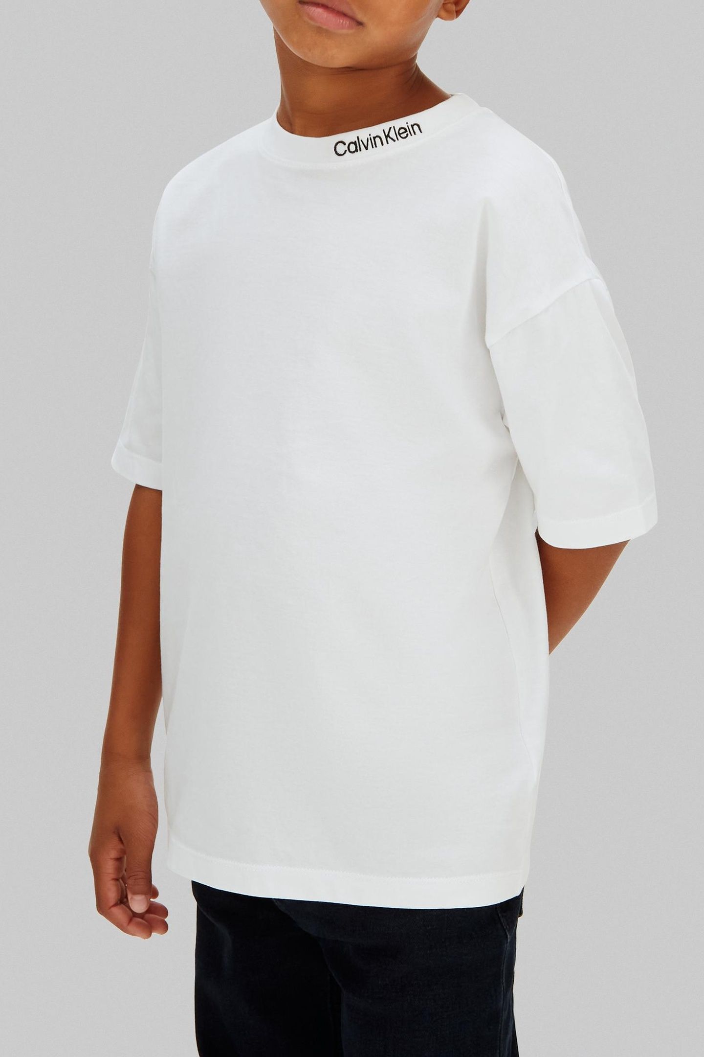 UNISEX LOGO EMBROIDERY SS T-SHIRT WHITE 1
