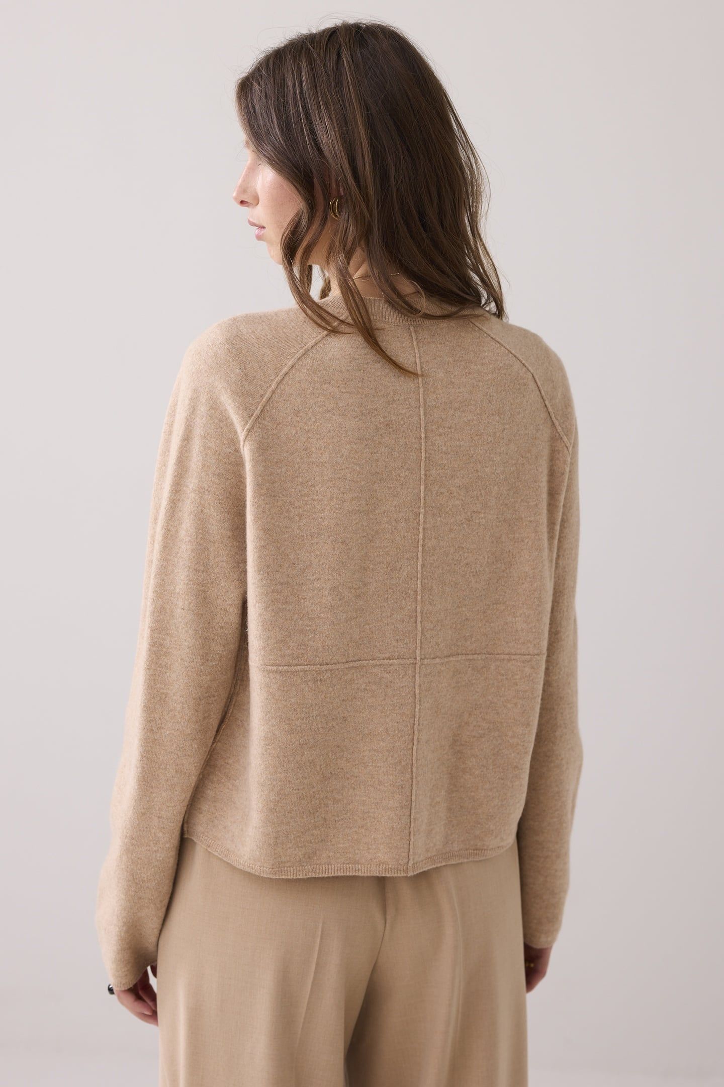 SHORT CARDIGAN BOILED WOOL ALPACA 2
