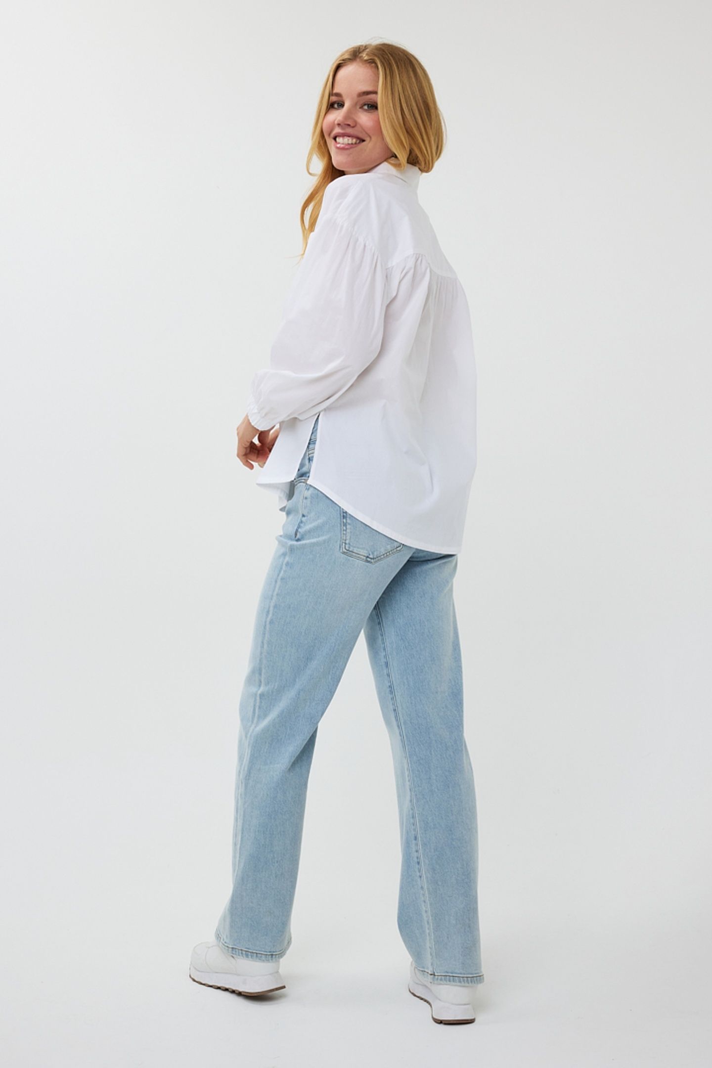BLOUSE OVERSIZED POPLIN OFF WHITE 6