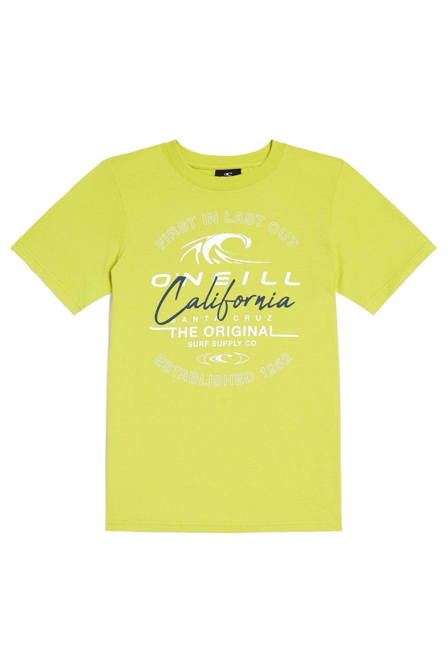 BOYS O'NEILL CALI WAVE T-SHIRT LUCA LIME 1