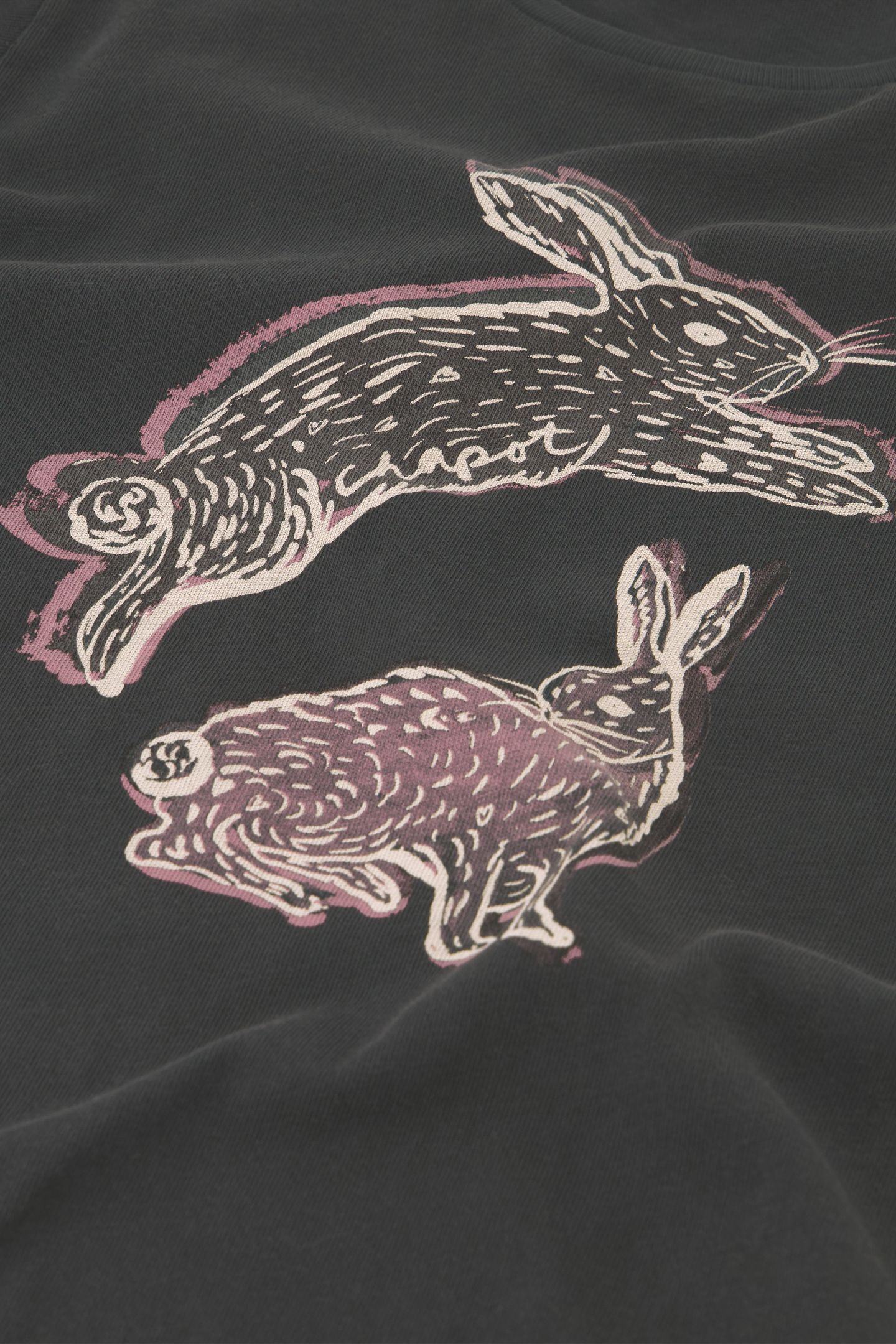 FAY RABBIT T-SHIRT DARK ANTRACITE 5
