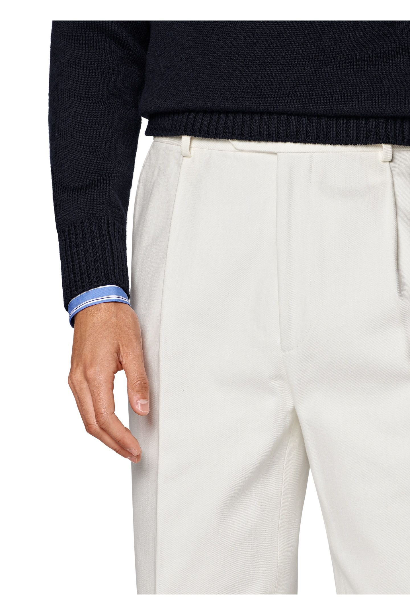 DUCA-OFF-WHITE FORMAL TROUSERS OFF-WHITE 9