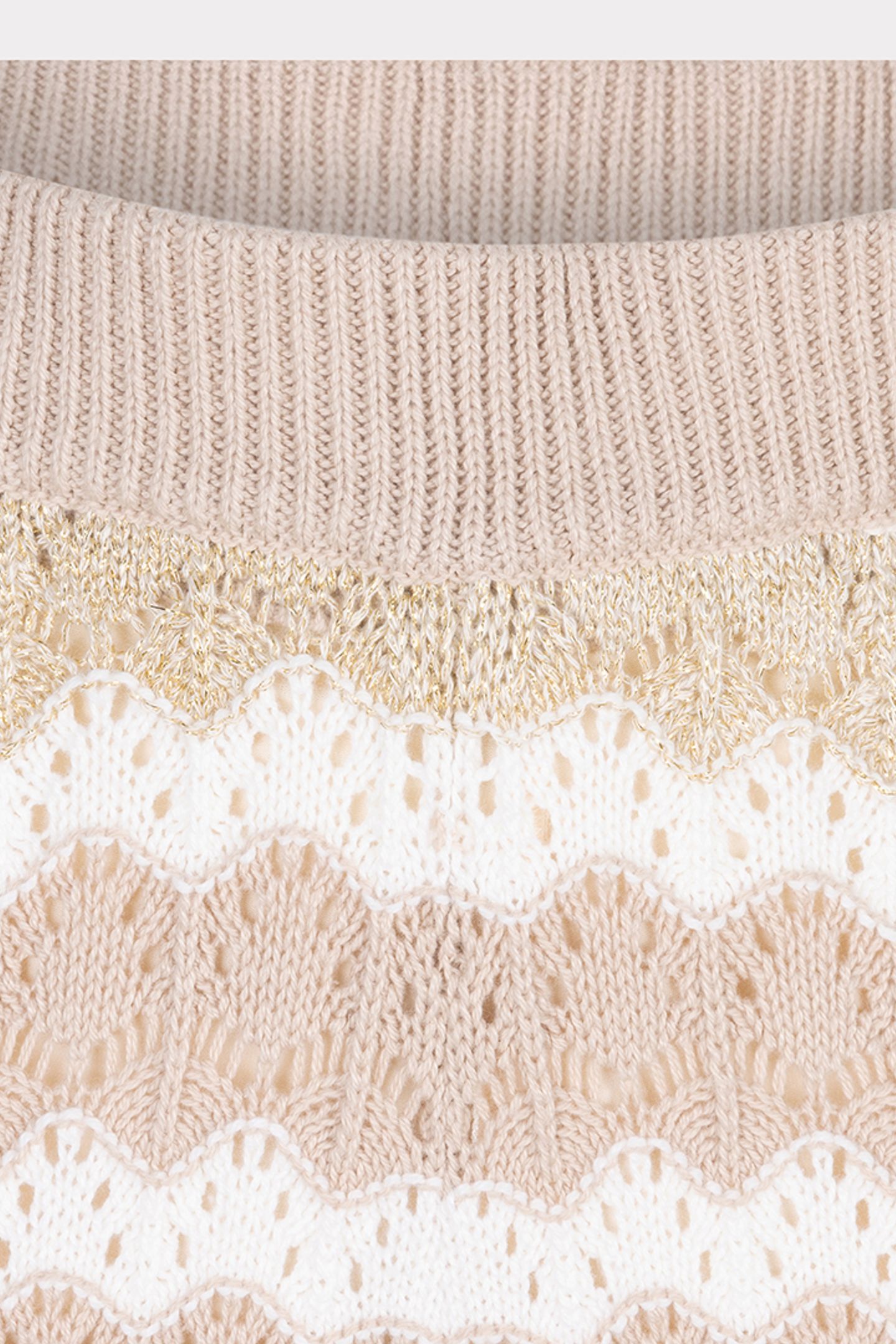 TROUSERS AJOUR STRIPE KNIT PRINT 6