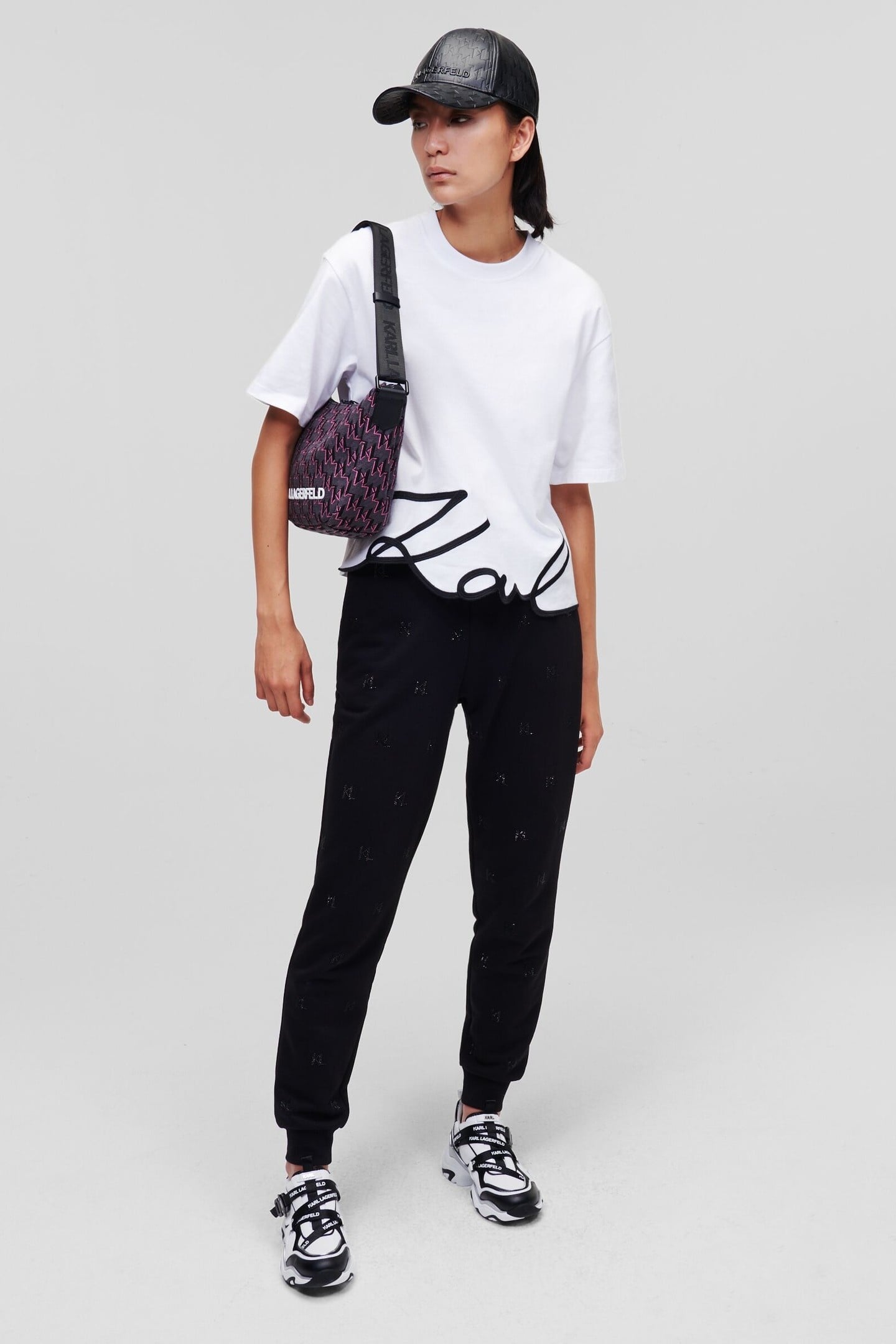 KARL SIGNATURE HEM T-SHIRT WHITE 1
