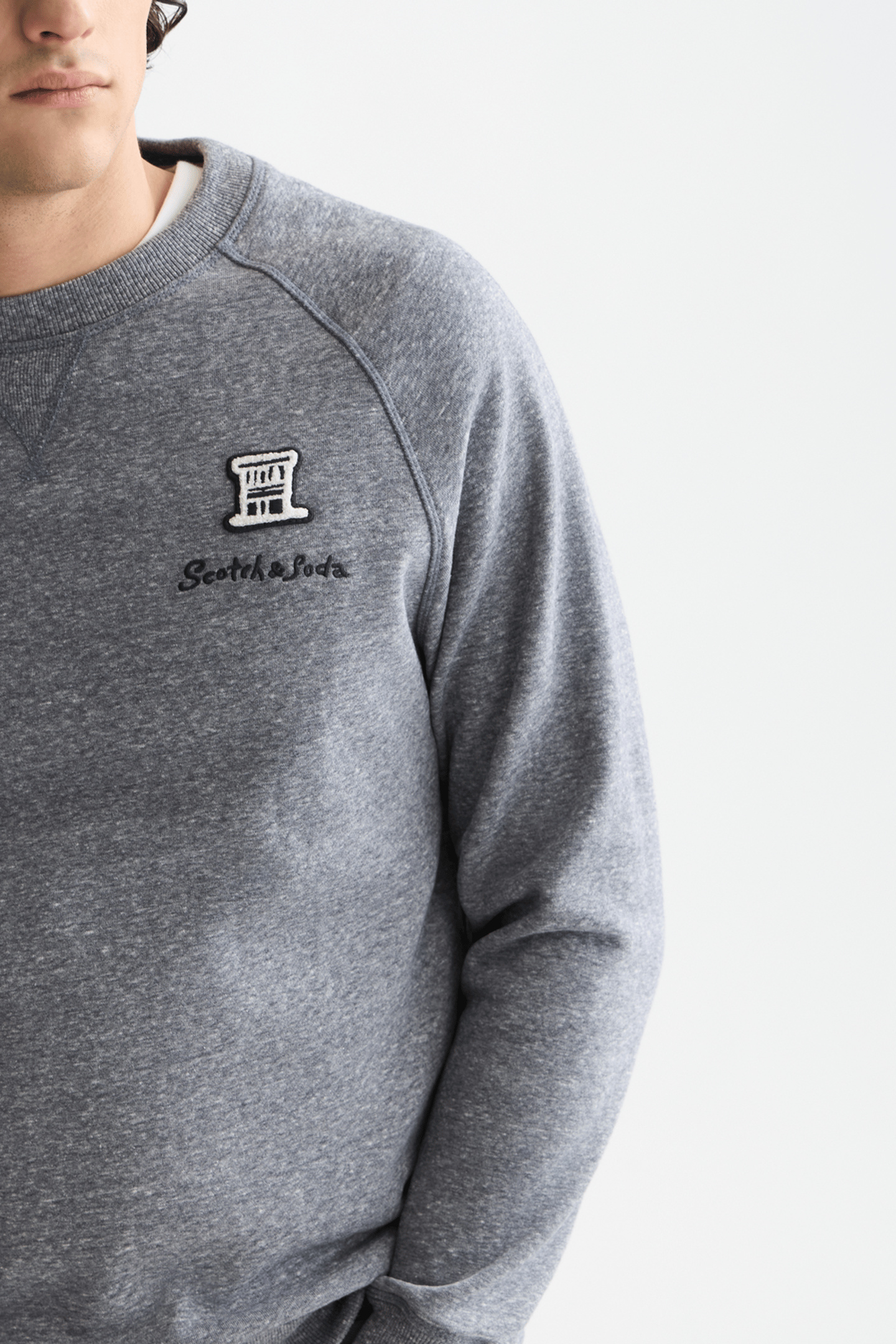 MELANGE REGULAR-FIT SWEATSHIRT SKY CAPTAIN MELANGE 6