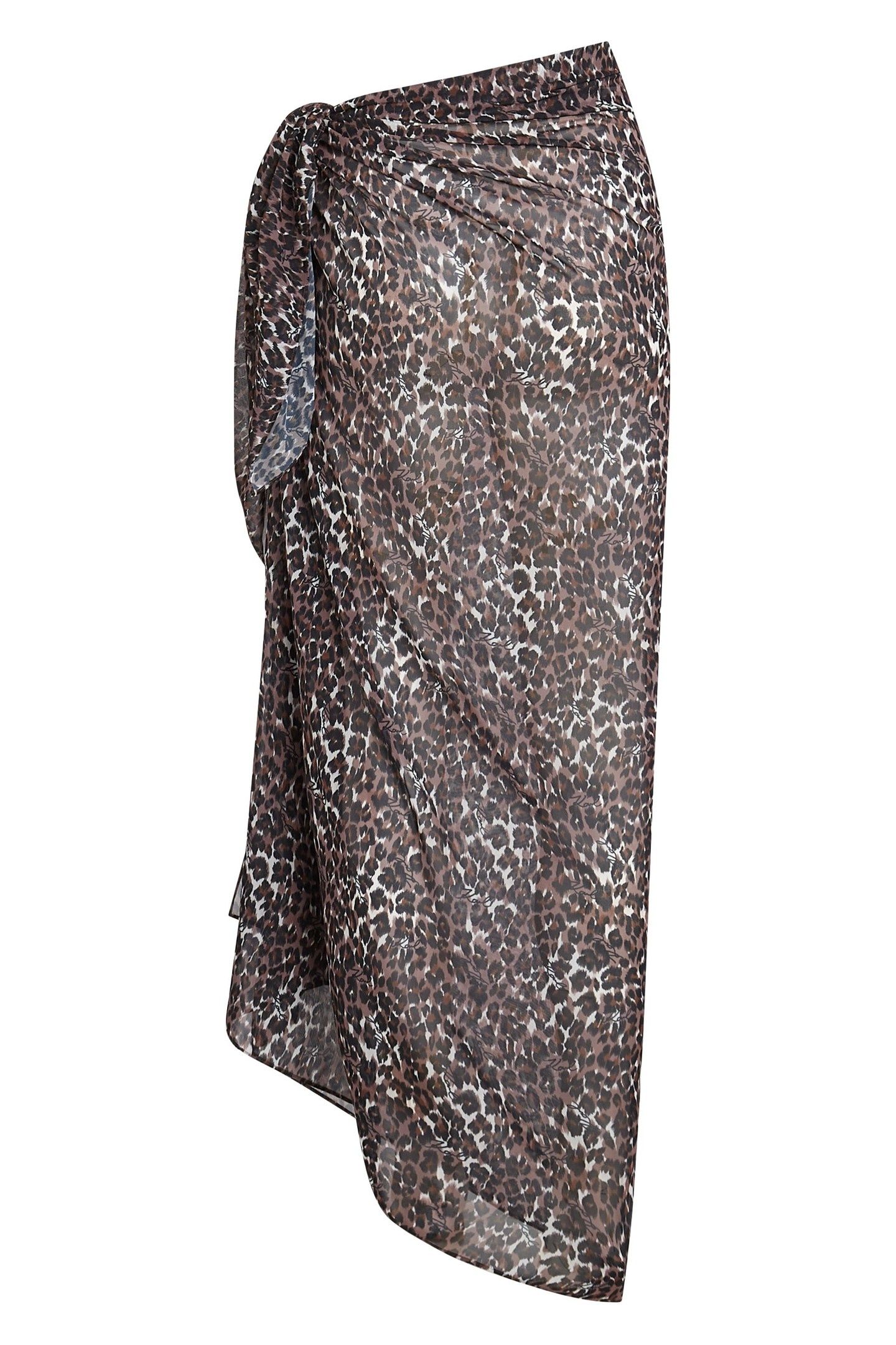 KARL SIGNATURE SHEER PAREO SIGNATURE LEOPARD 5