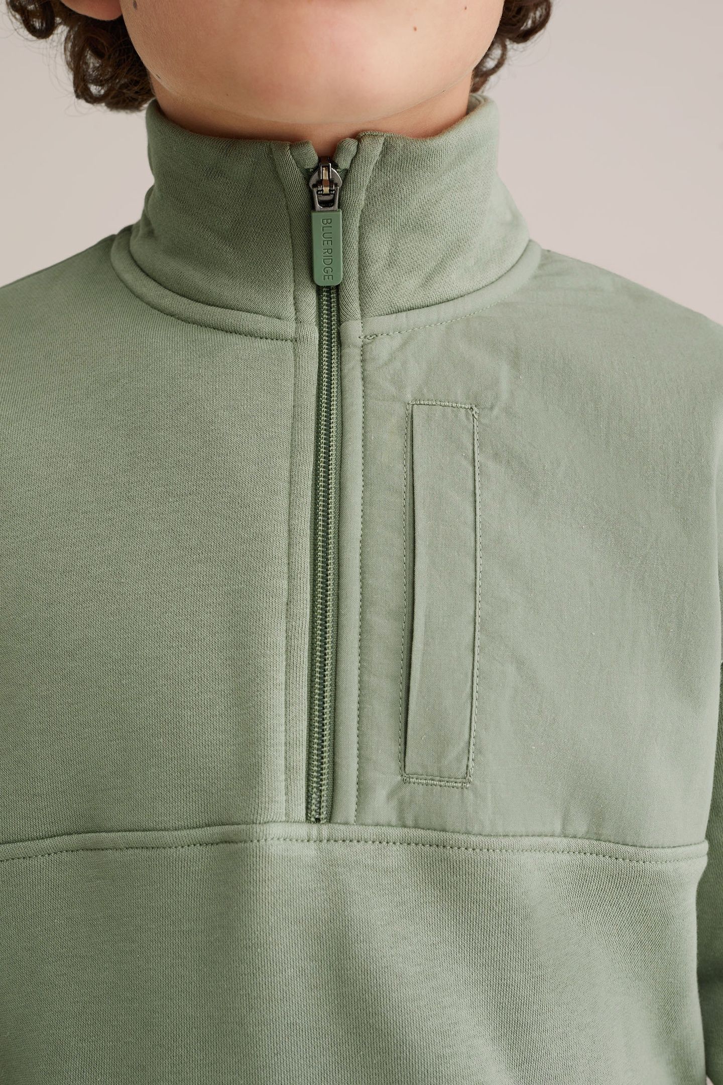 HALFWAY ZIPPER LIGHT GREEN 5